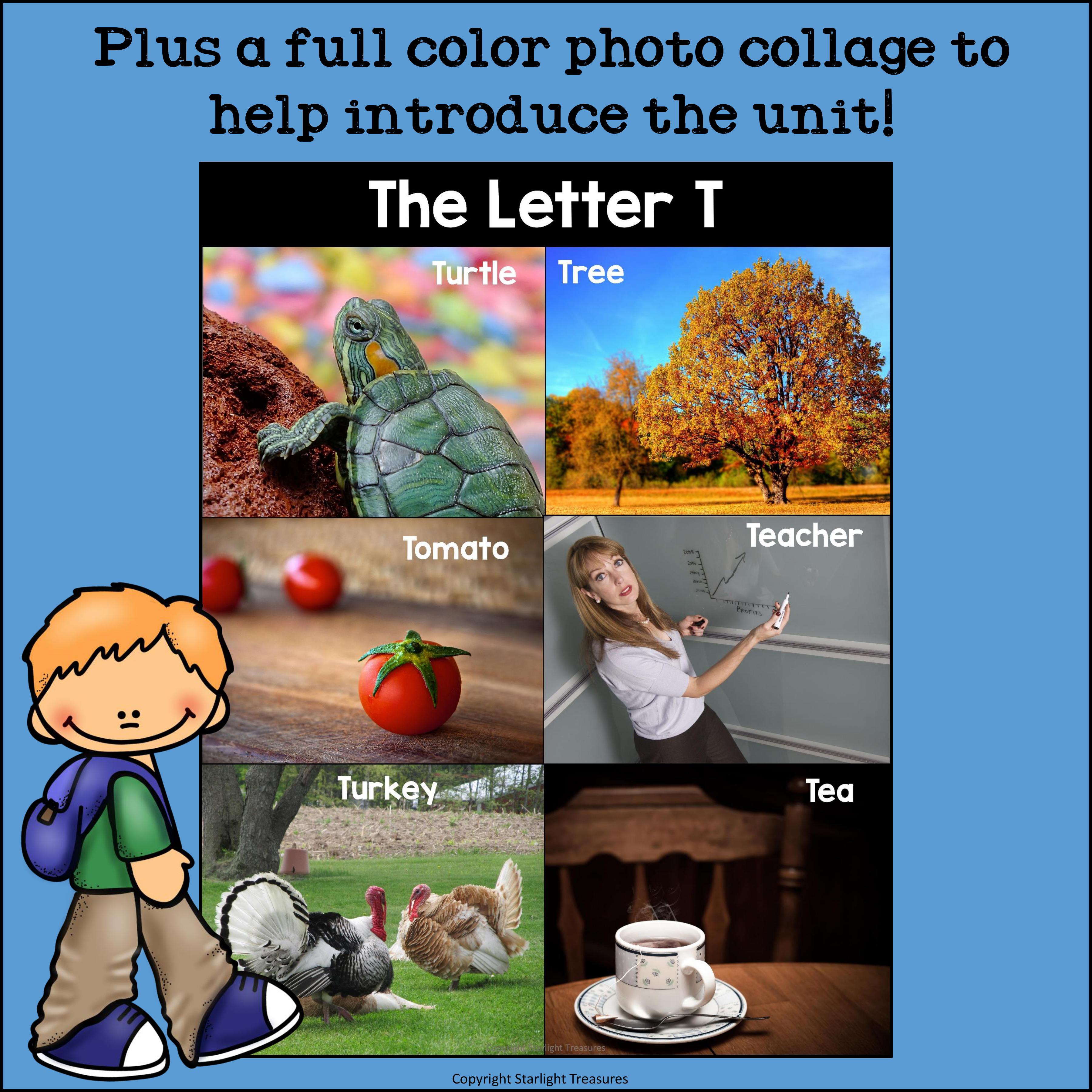 Alphabet Letter of the Week: The Letter T Mini Book