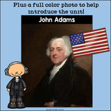 John Adams Mini Book for Early Readers: Presidents' Day