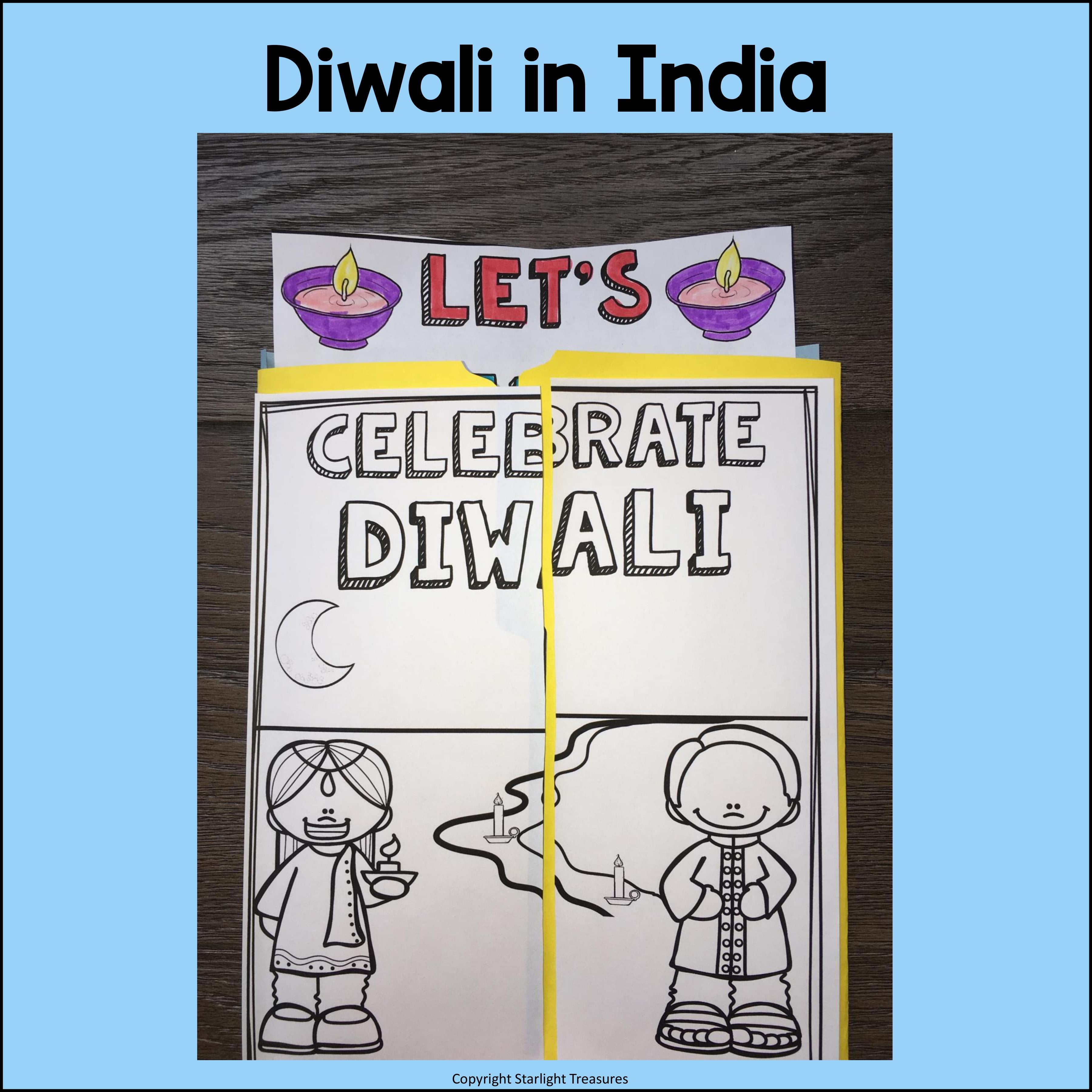 Let's Celebrate Diwali Lapbook for Early Learners