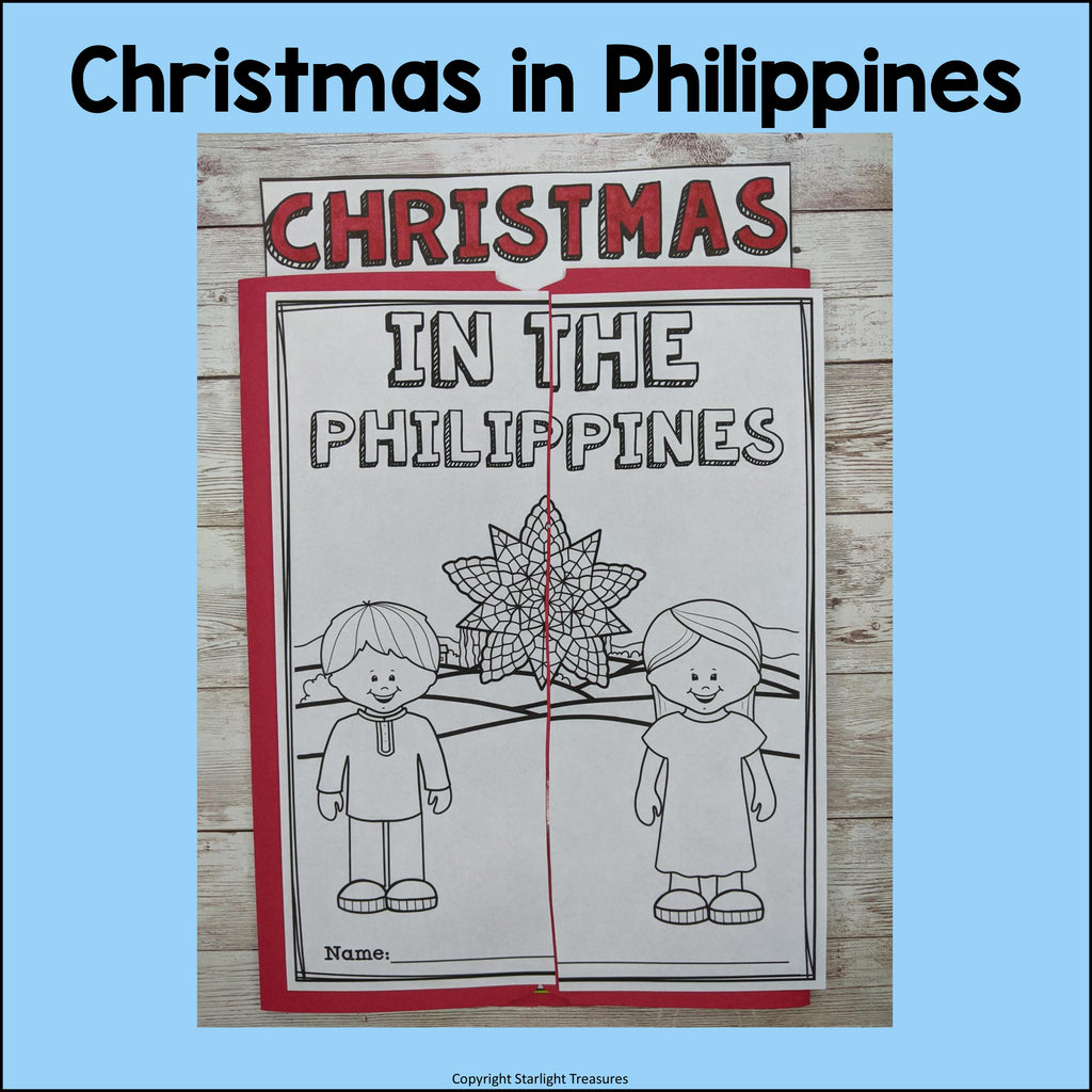 Christmas in the Philippines Lapbook for Early Learners - Christmas Activities