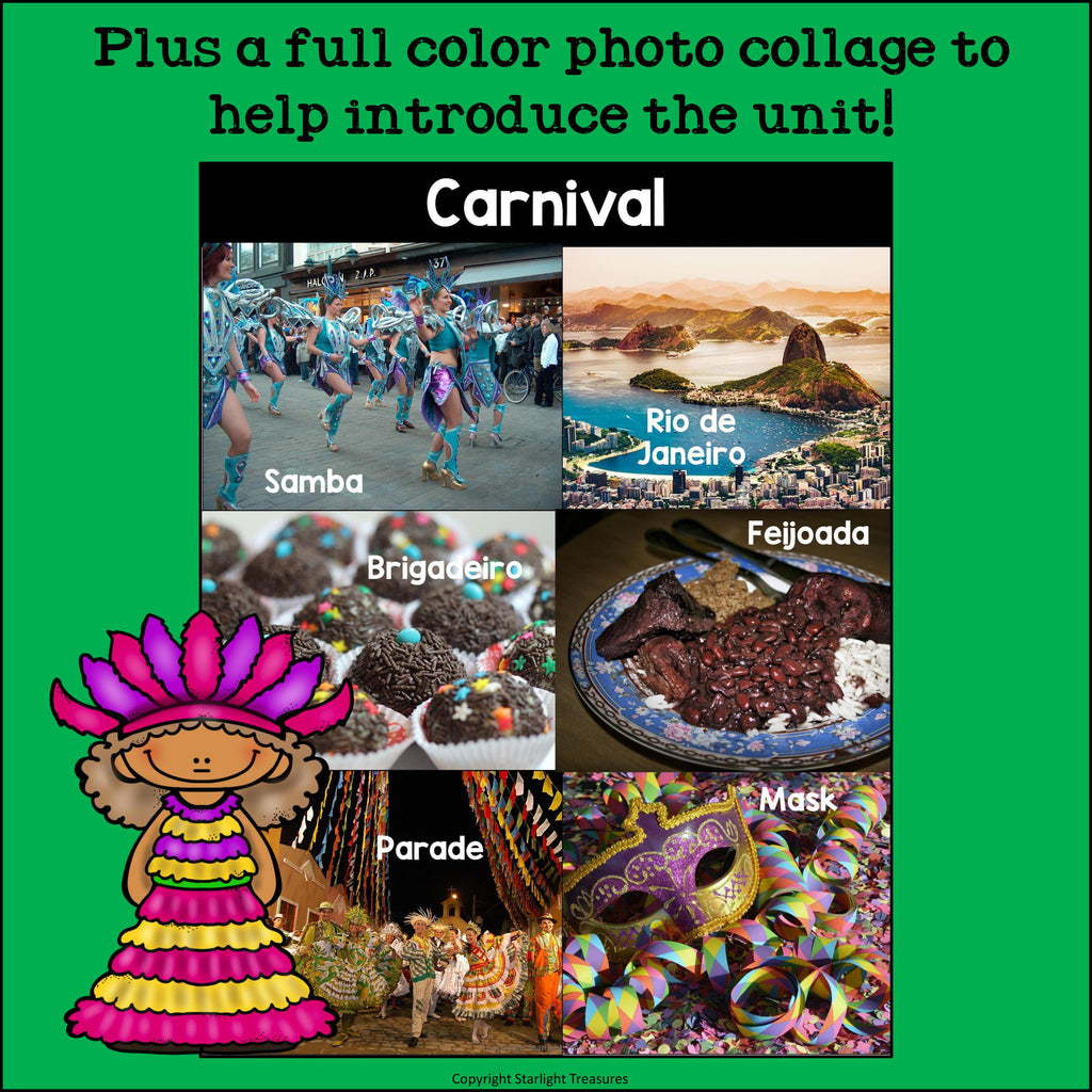 Carnival in Brazil Mini Book for Early Readers