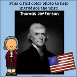 Thomas Jefferson Mini Book for Early Readers: Presidents' Day