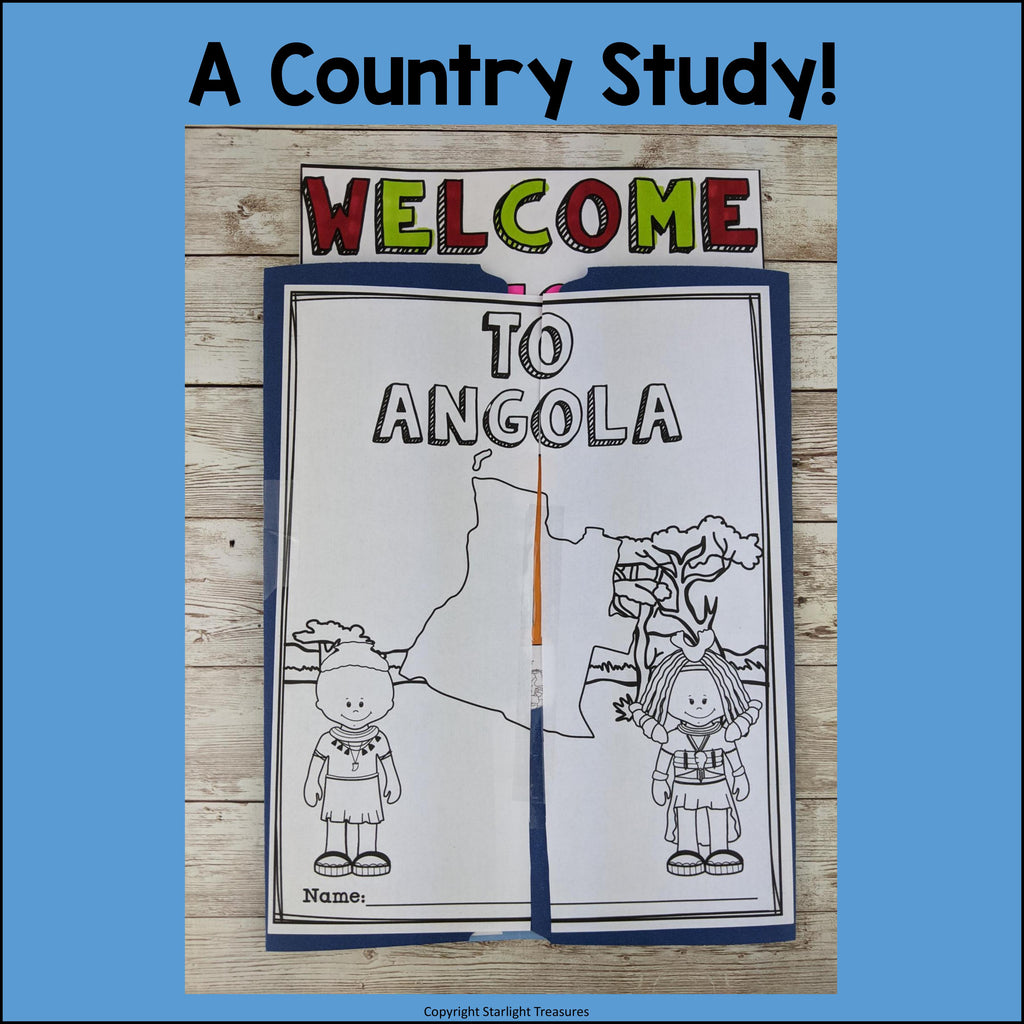 Angola Lapbook for Early Learners - A Country Study
