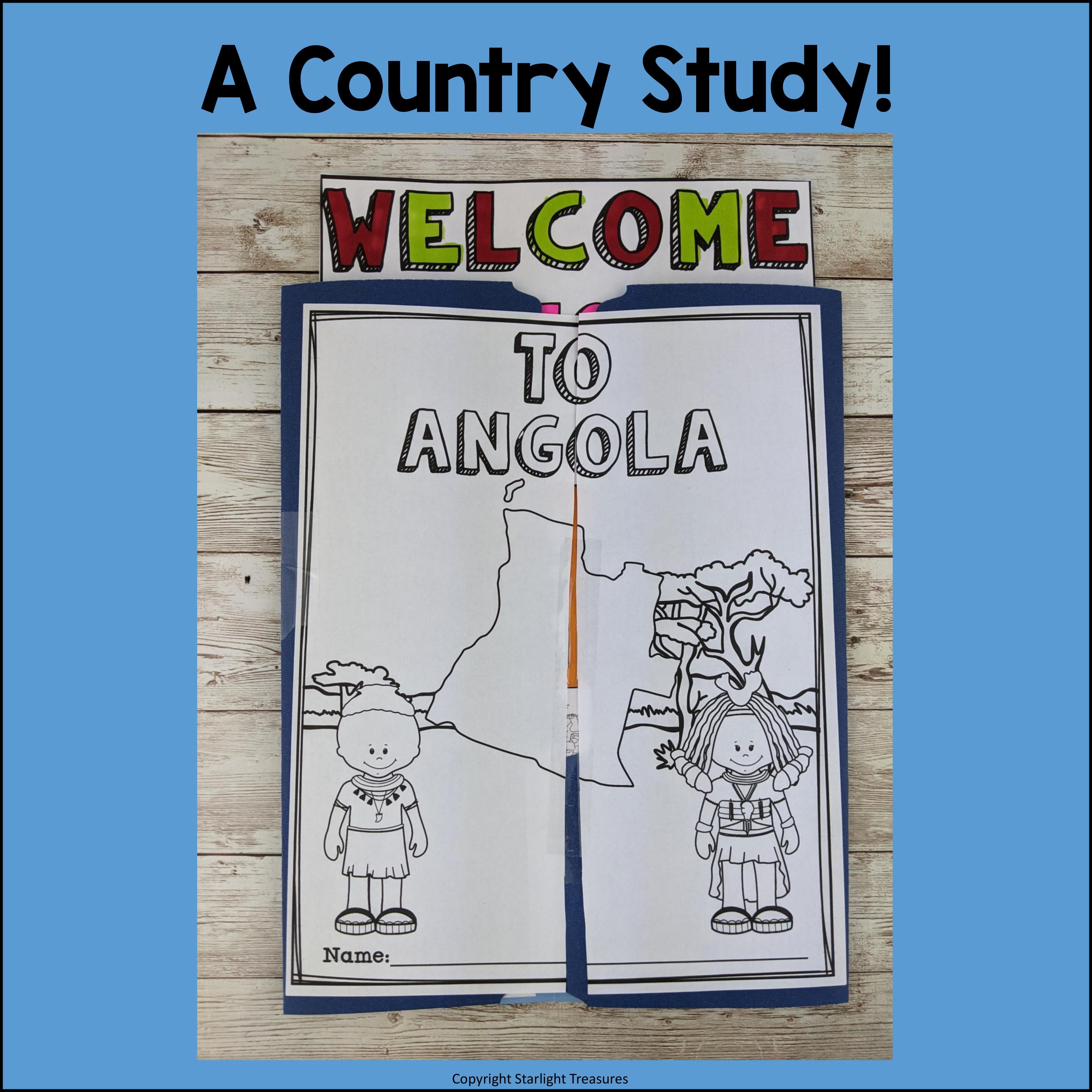 Angola Lapbook for Early Learners - A Country Study
