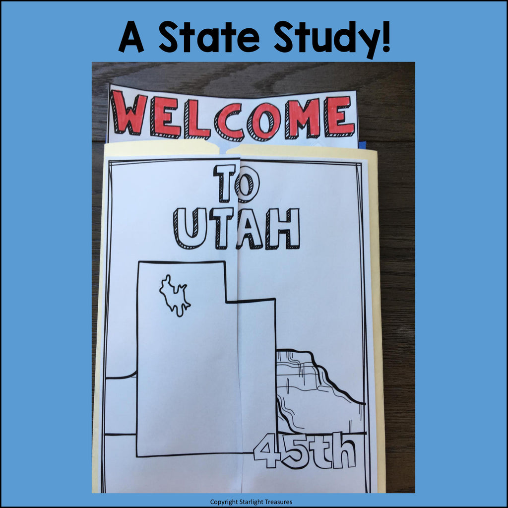 Utah Lapbook for Early Learners - A State Study