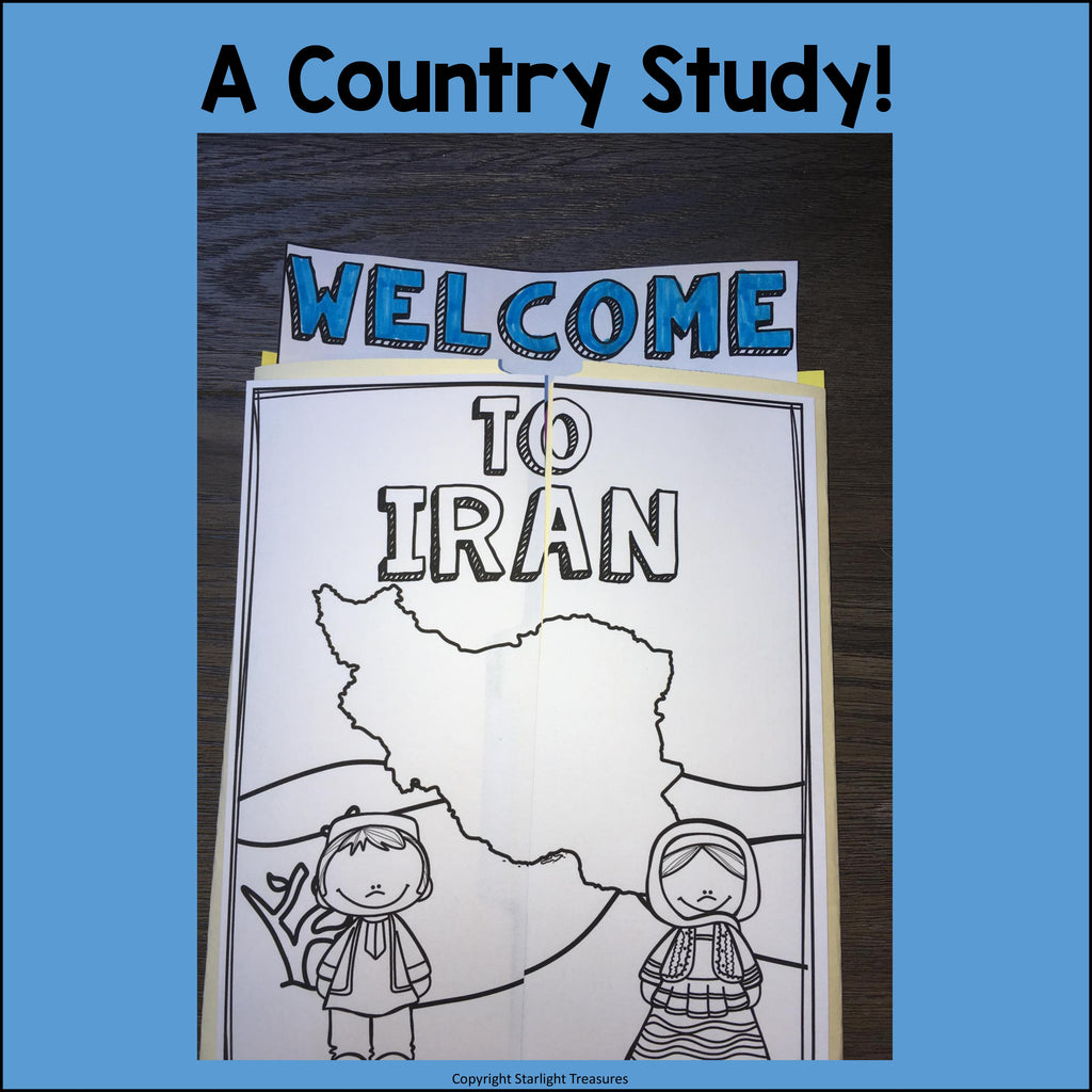 Iran Lapbook for Early Learners - A Country Study