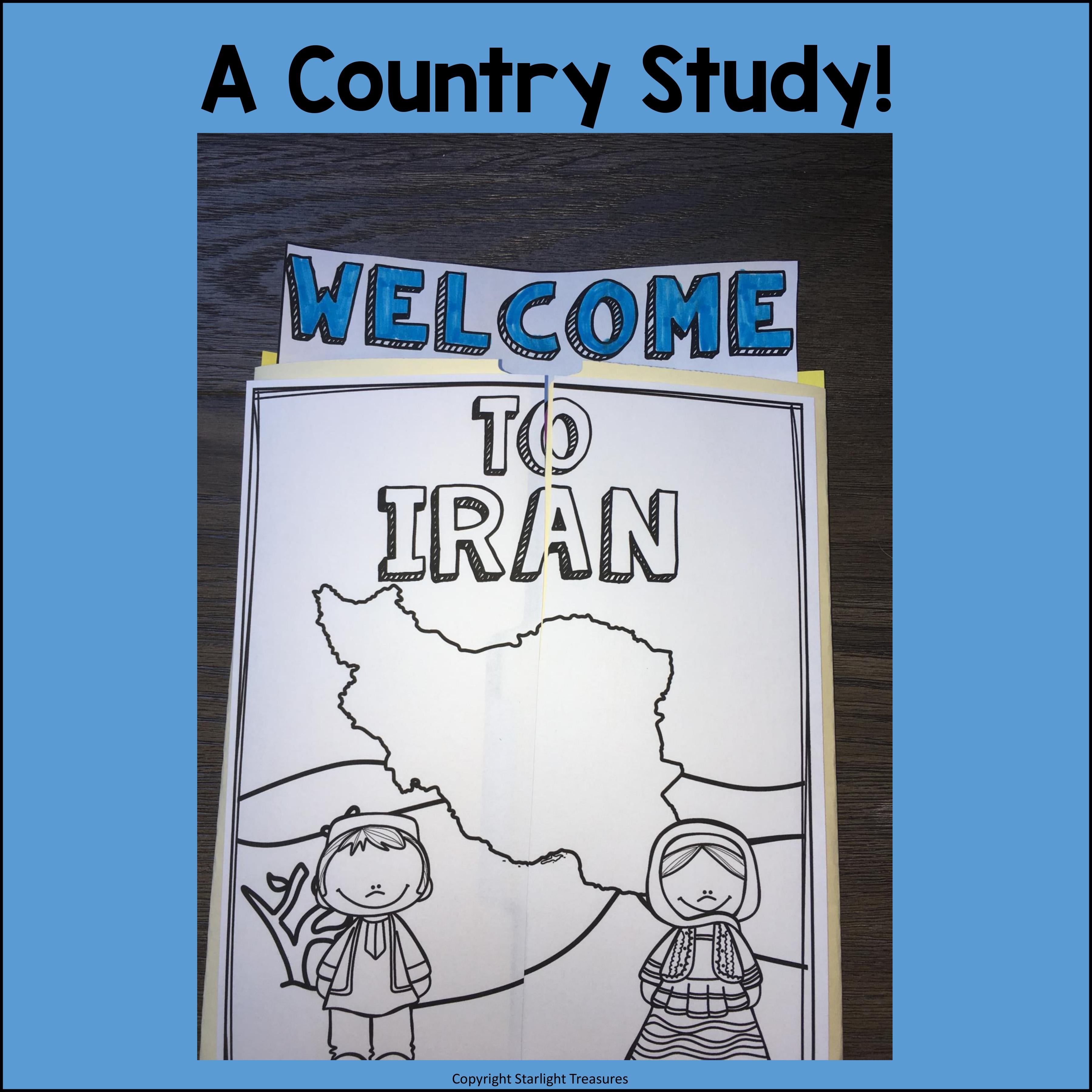 Iran Lapbook for Early Learners - A Country Study