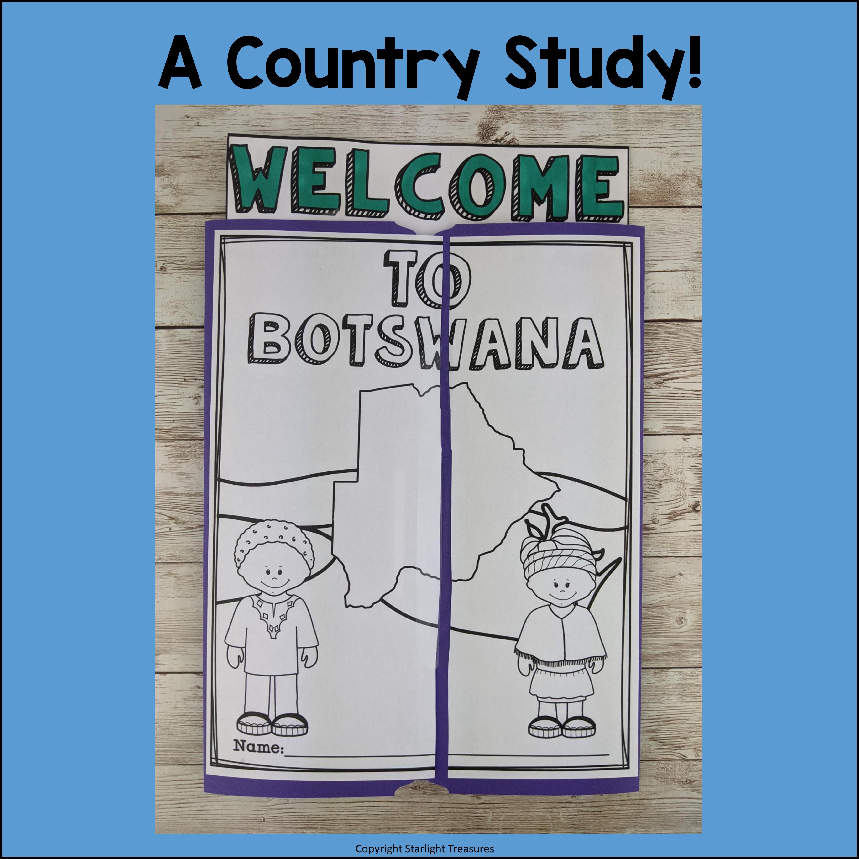 Botswana Lapbook for Early Learners - A Country Study
