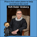 Ruth Bader Ginsburg Mini Book for Early Readers: Women's History Month