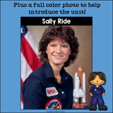 Sally Ride Mini Book for Early Readers: Women's History Month