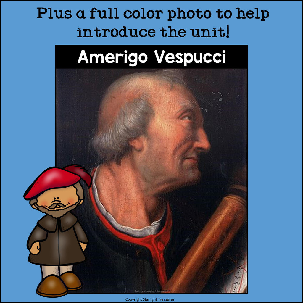 Amerigo Vespucci Mini Book for Early Readers
