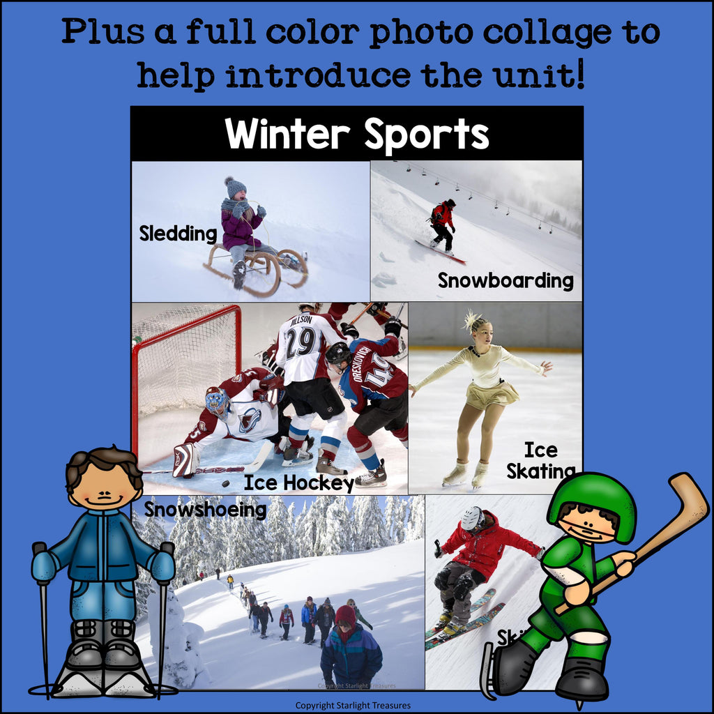 Winter Sports Mini Book for Early Readers