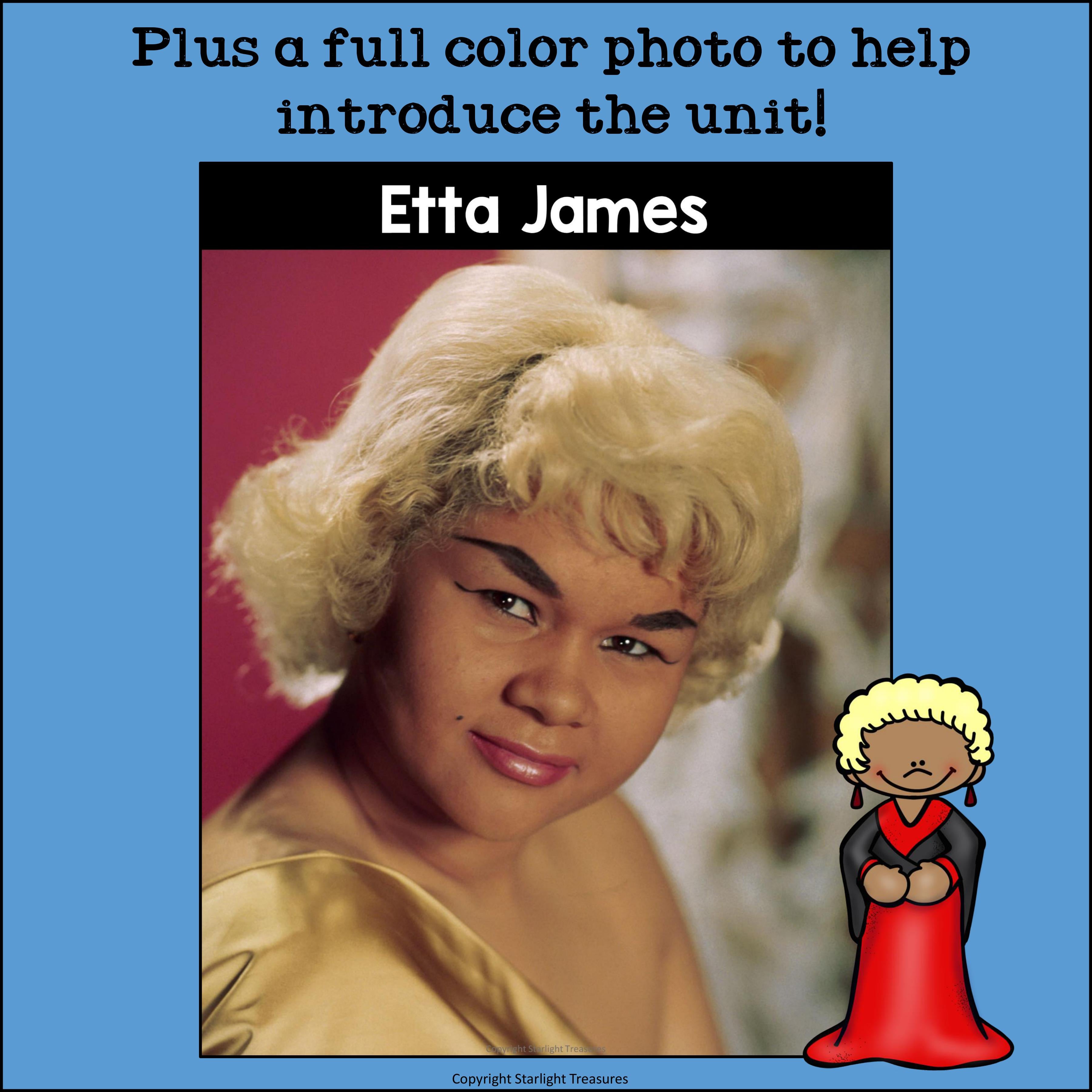 Etta James Mini Book for Early Readers: Black History Month