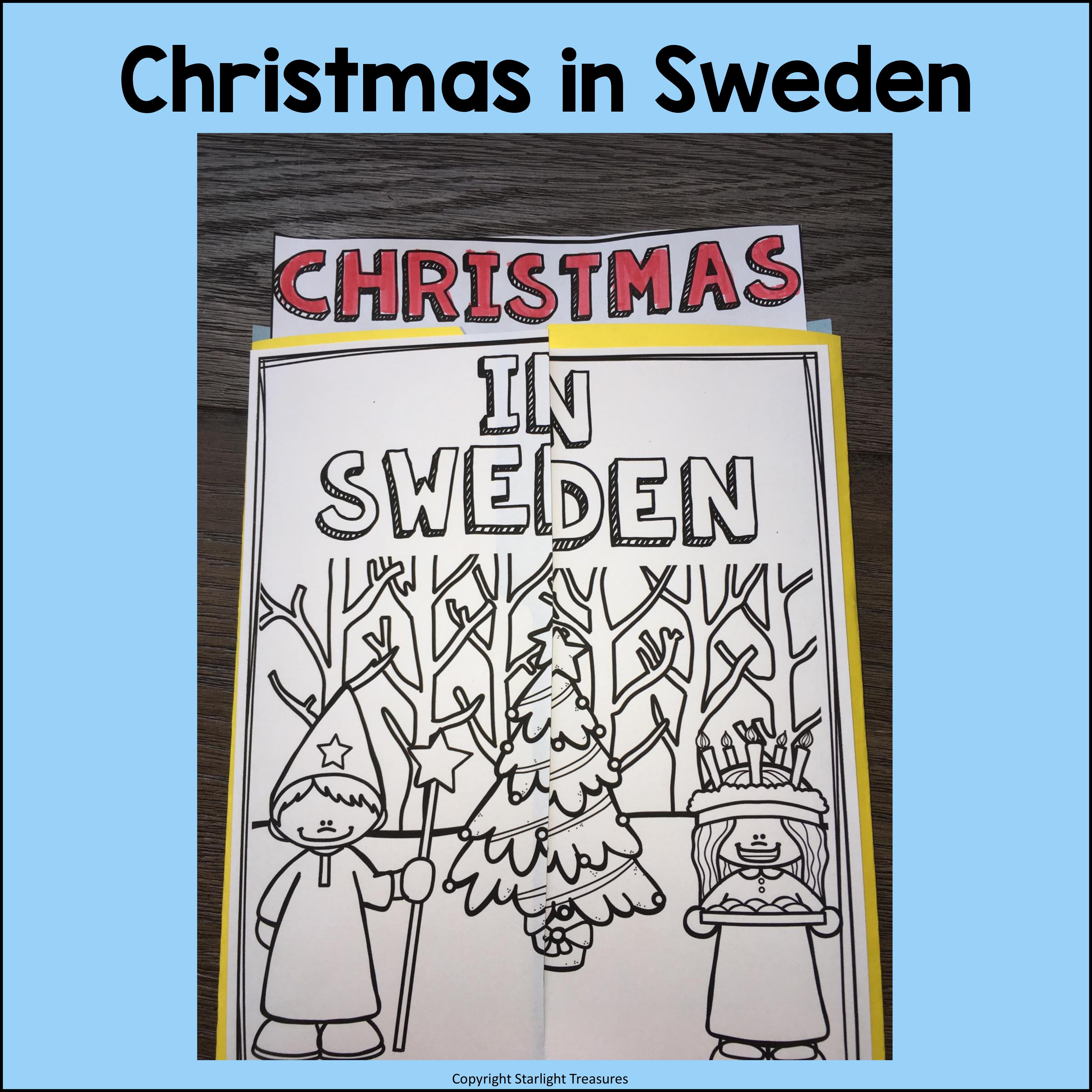 Christmas in Sweden Lapbook for Early Learners