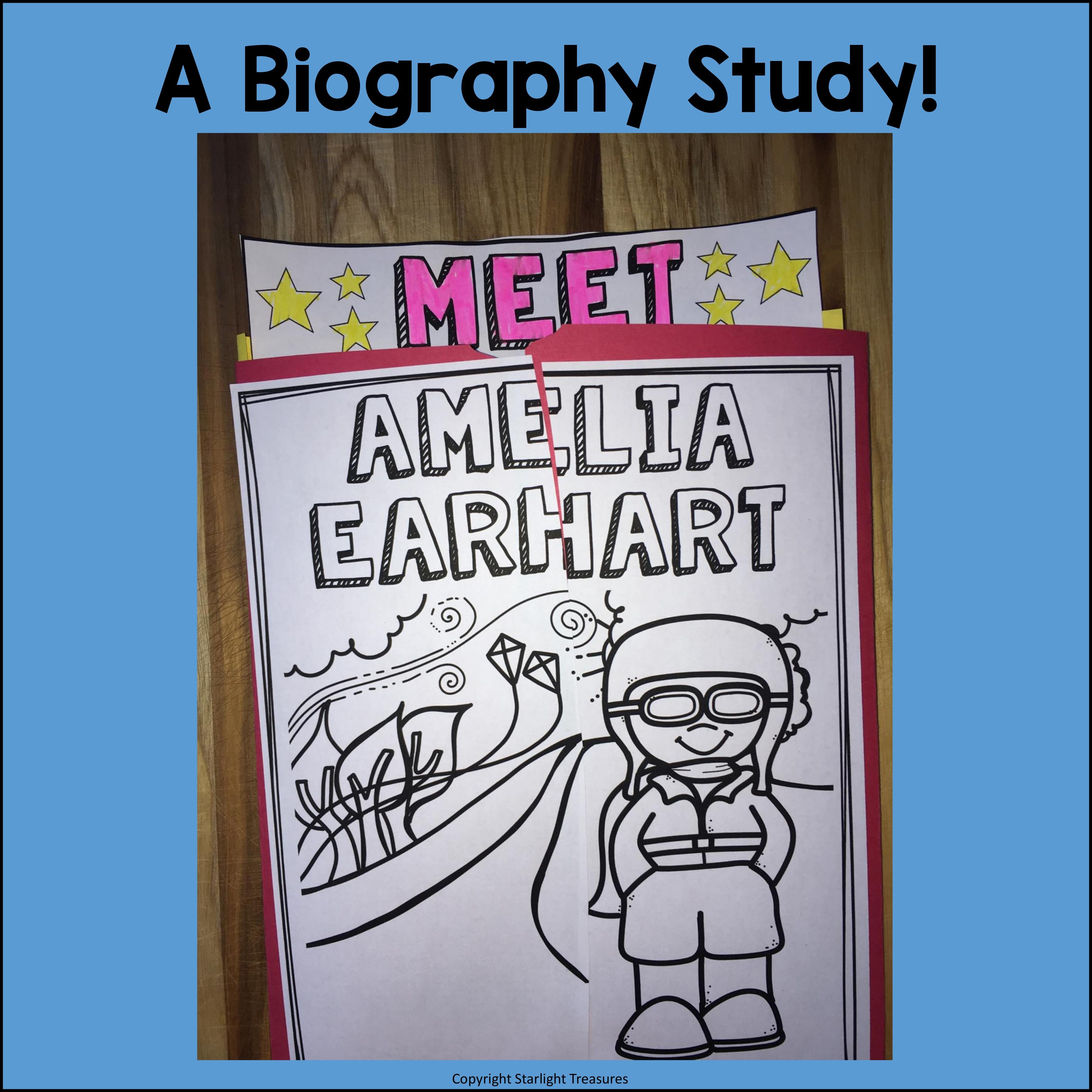 Amelia Earhart Lapbook for Early Learner