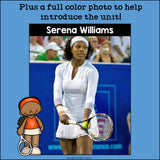 Serena Williams Mini Book for Early Readers: Women's History Month