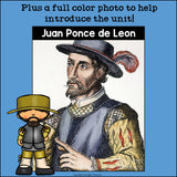 Juan Ponce de Leon Mini Book for Early Readers: Early Explorers