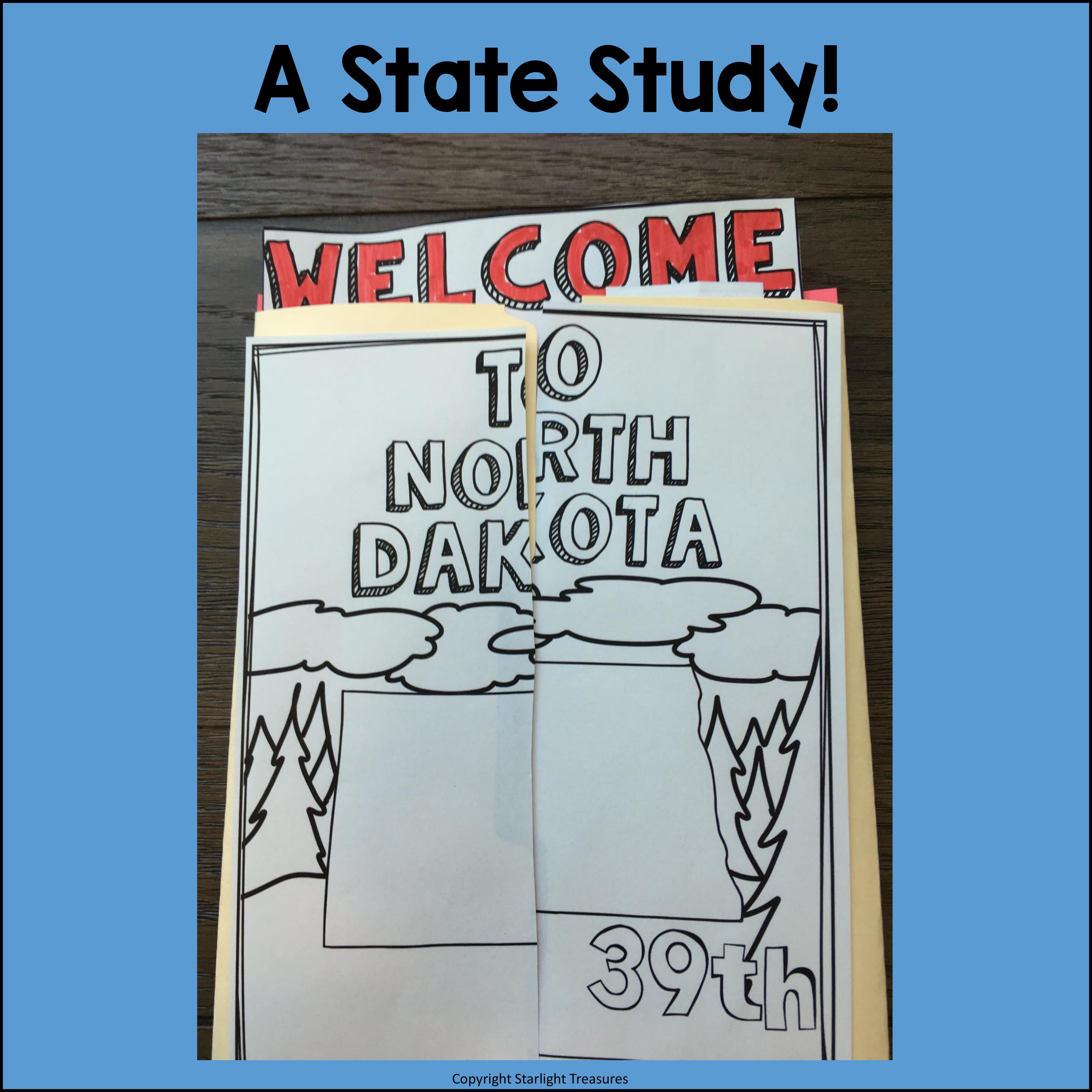 North Dakota Lapbook for Early Learners - A State Study