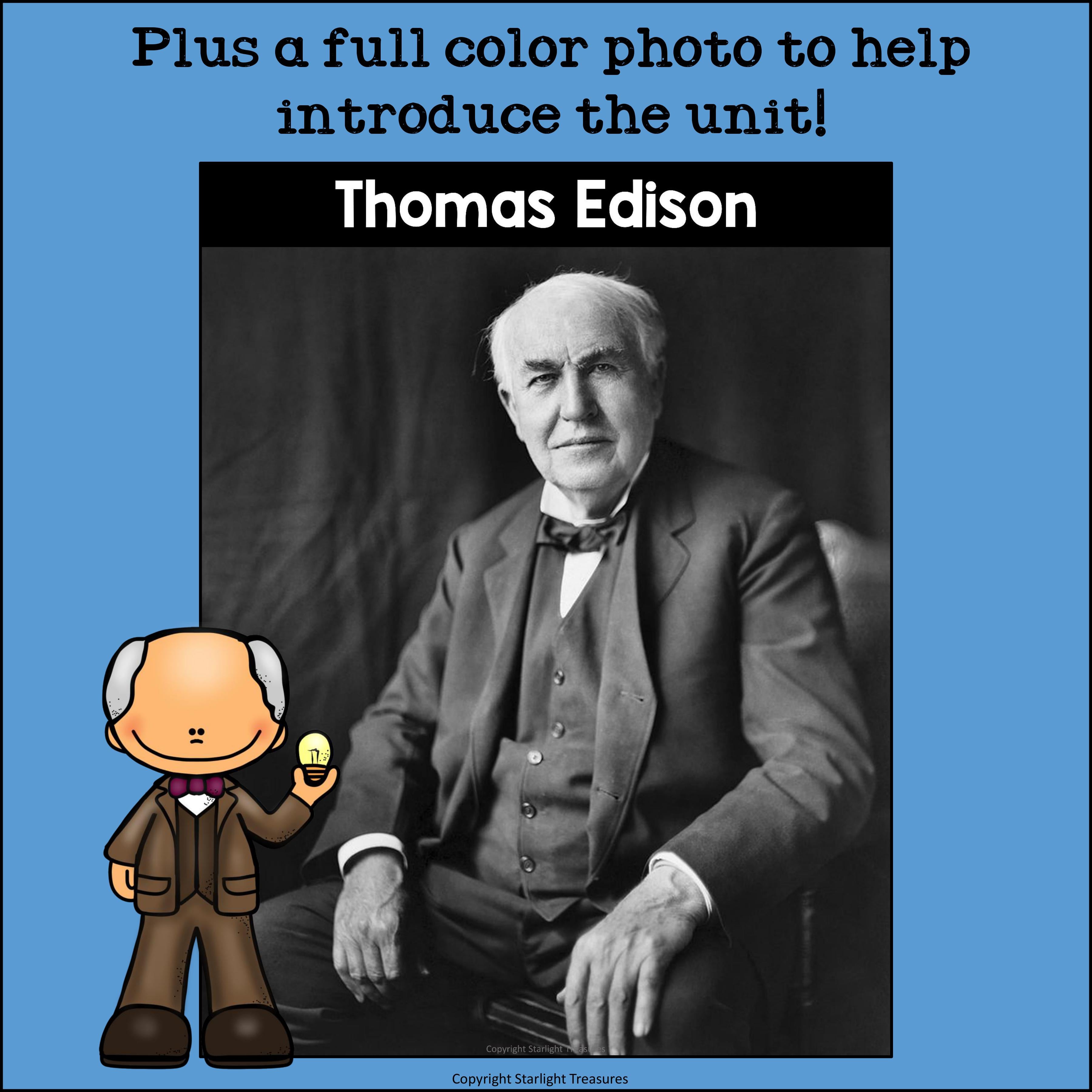 Thomas Edison Mini Book for Early Readers: Inventors