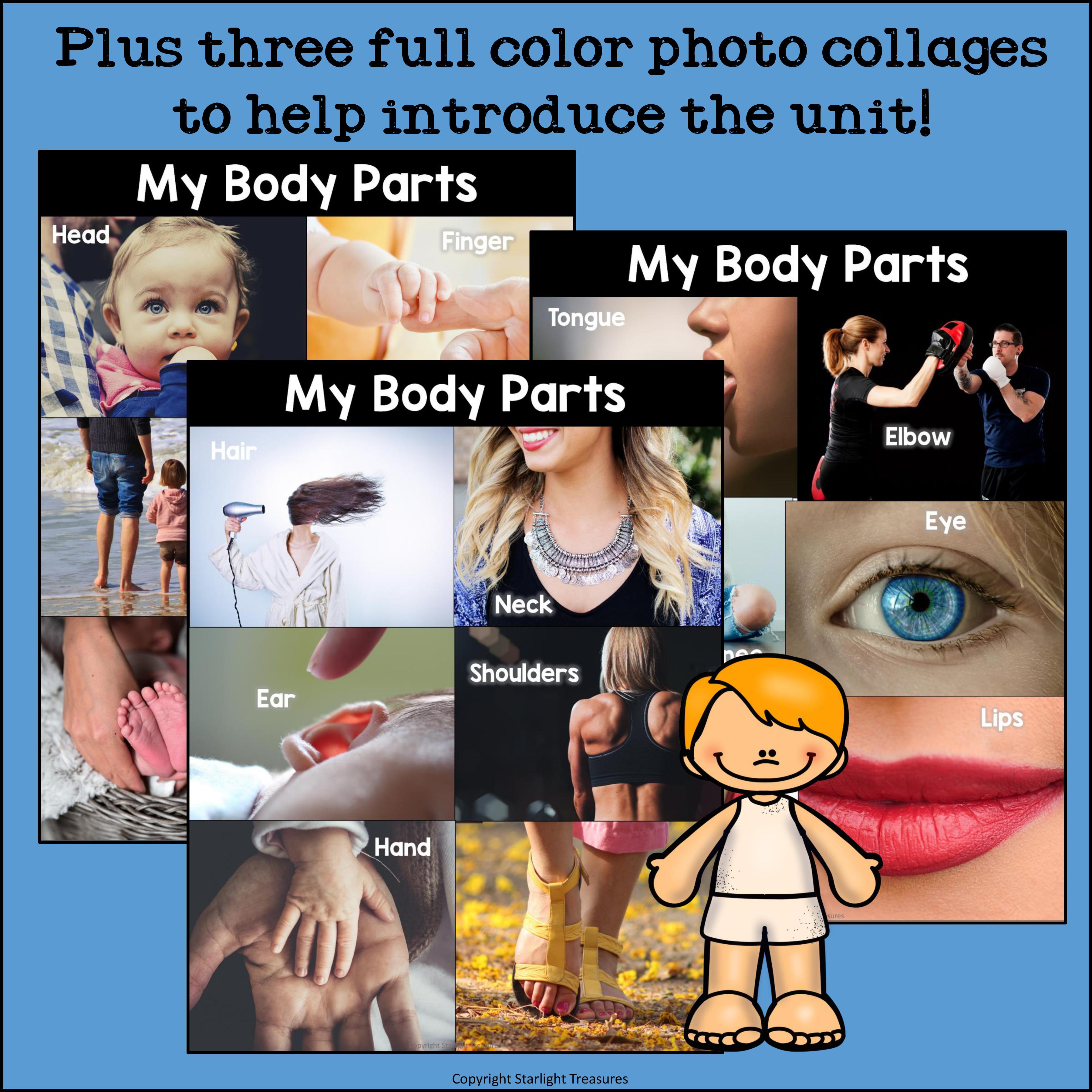 My Body Parts Mini Book for Early Readers