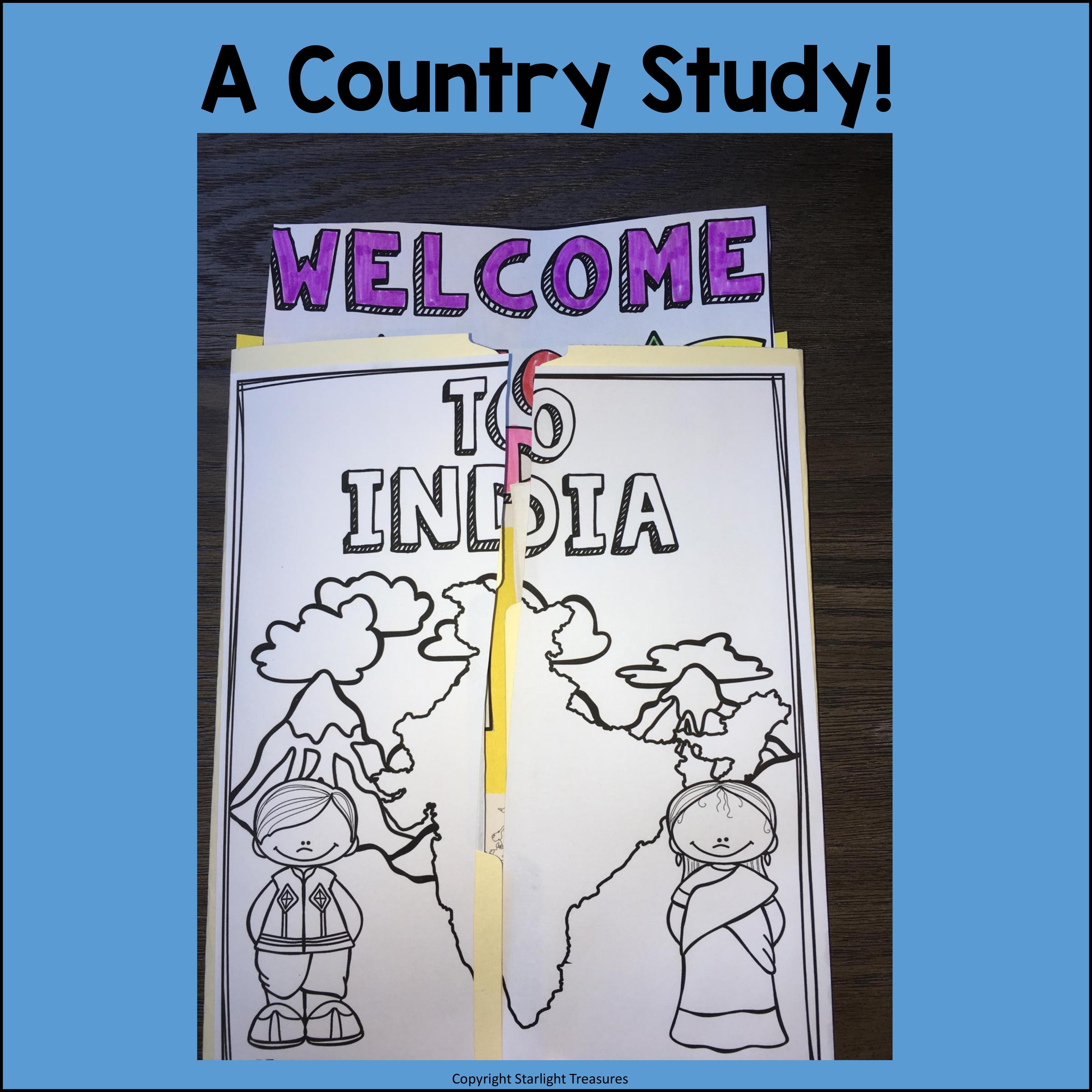 India Lapbook for Early Learners - A Country Study
