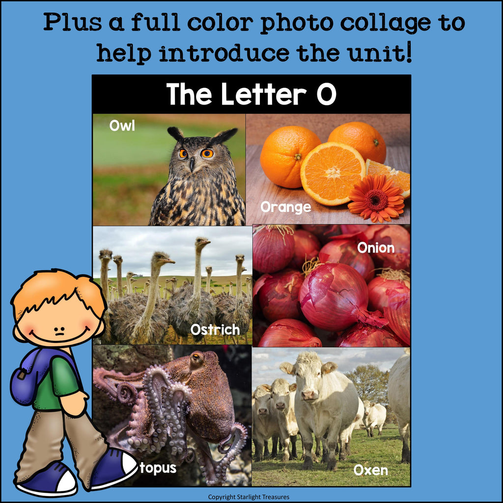 Alphabet Letter of the Week: The Letter O Mini Book