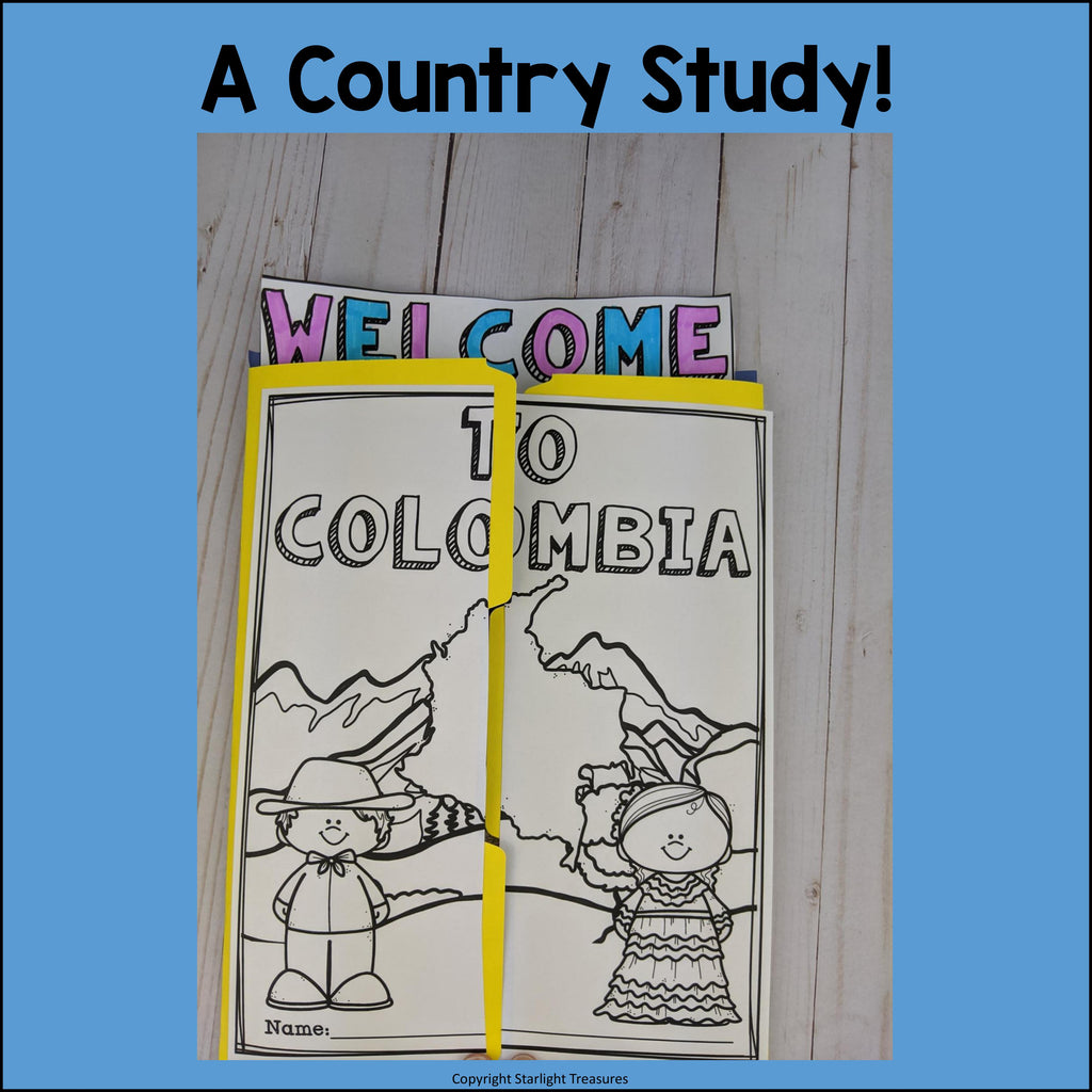 Colombia Lapbook for Early Learners - A Country Study