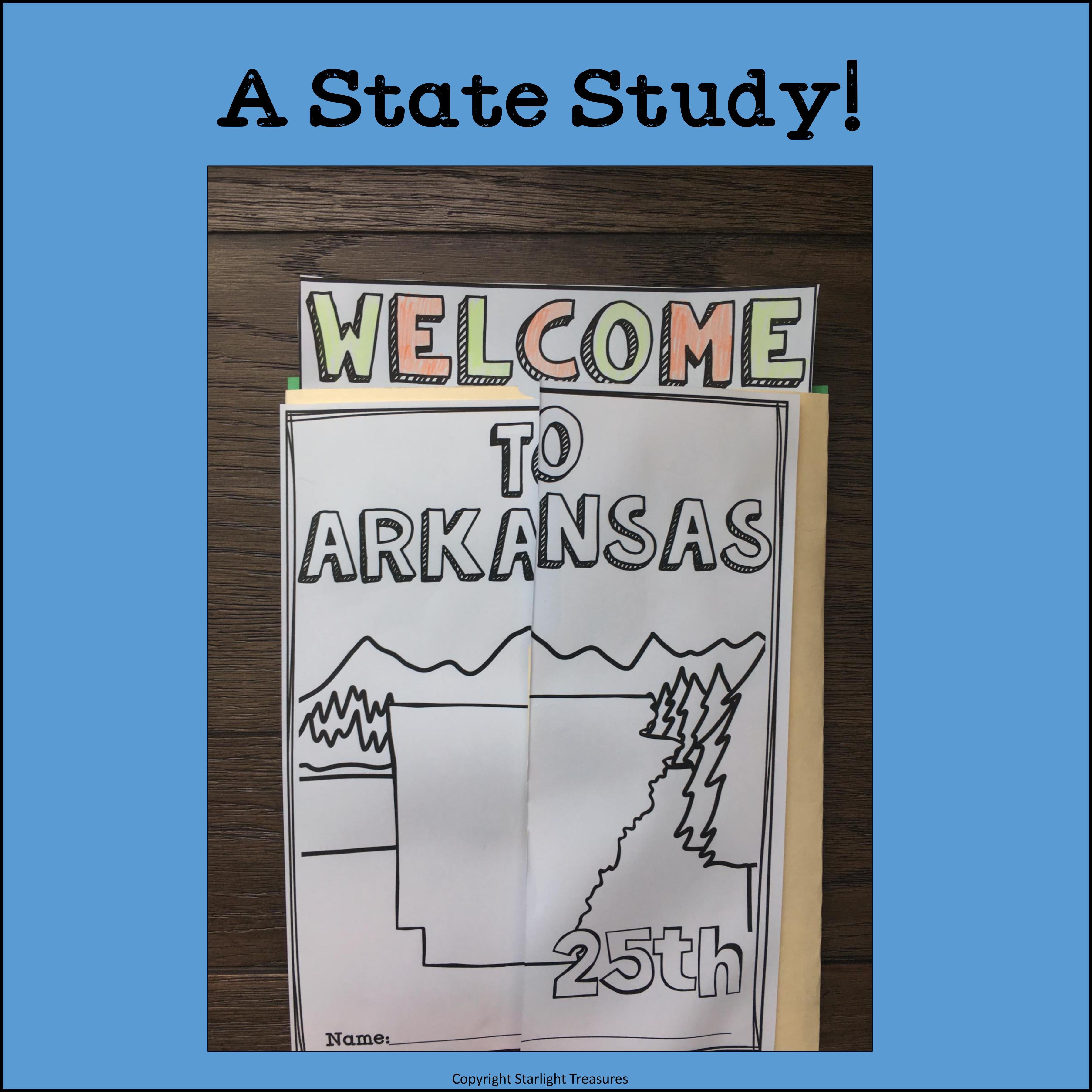 Arkansas Lapbook for Early Learners - A State Study