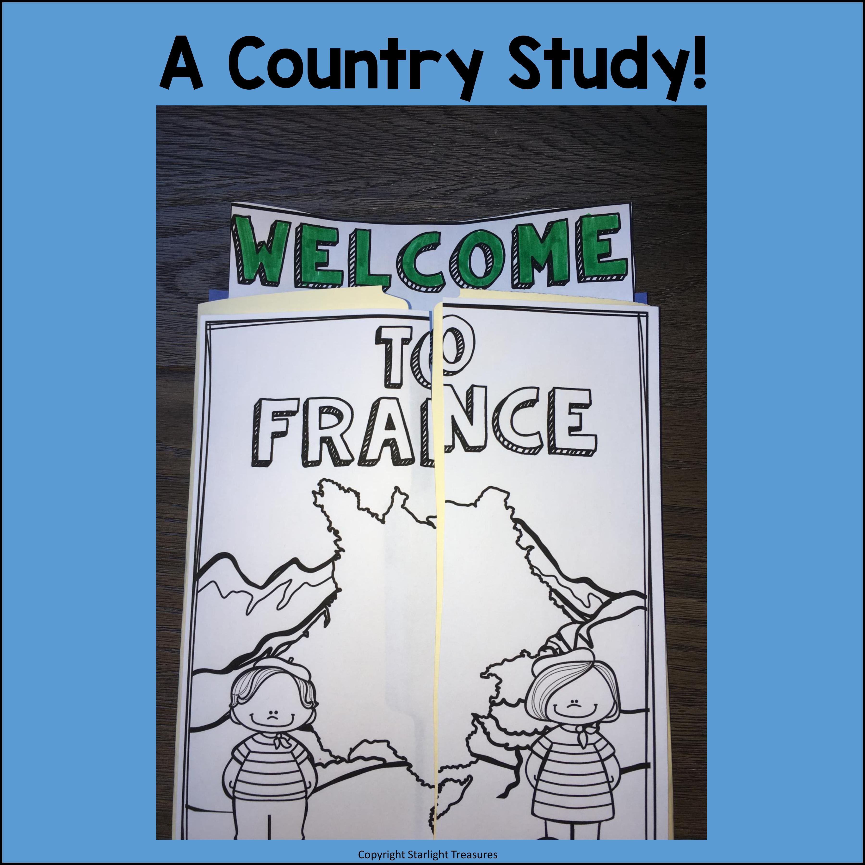 France Lapbook for Early Learners - A Country Study