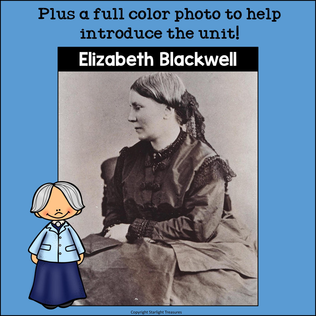 Elizabeth Blackwell Mini Book for Early Readers: Women's History Month