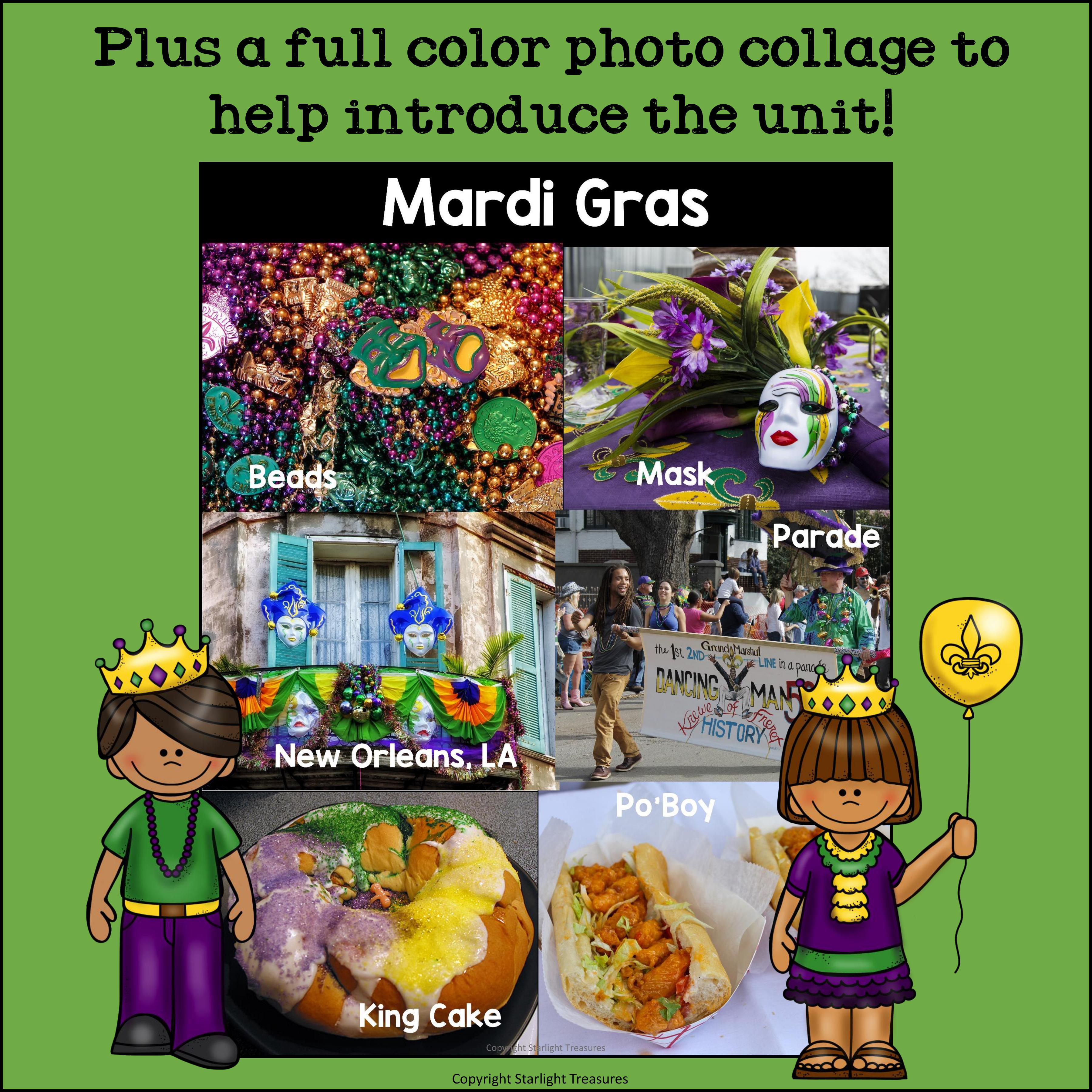 Mardi Gras Mini Book for Early Readers