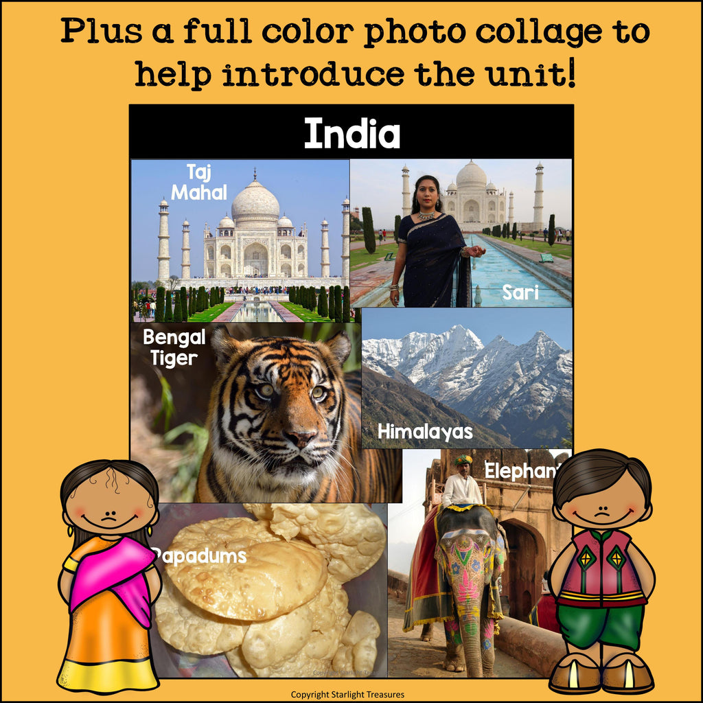 India Mini Book for Early Readers - A Country Study