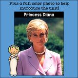 Princess Diana Mini Book for Early Readers: Women's History Month