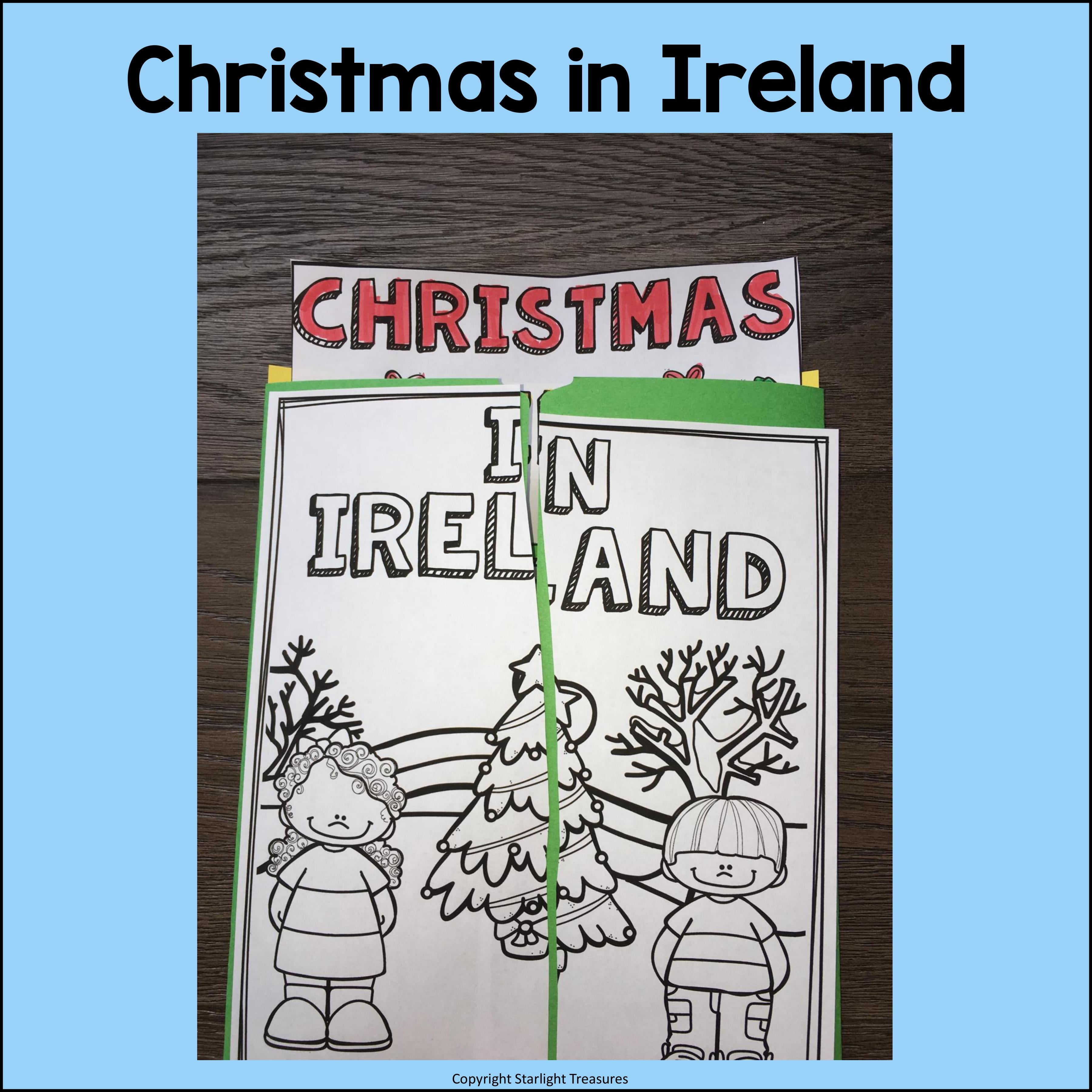 Christmas in Ireland Lapbook for Early Learners