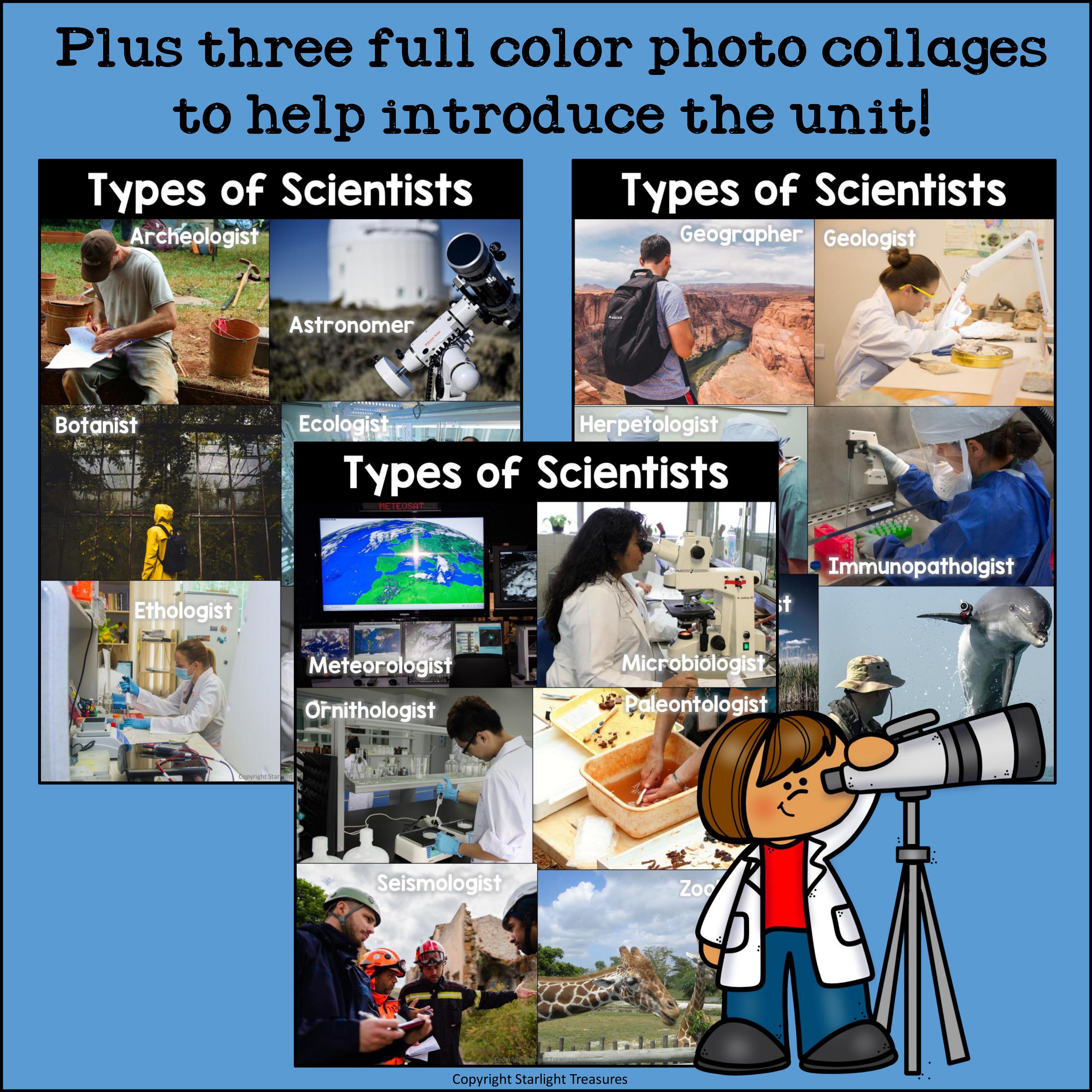 Types of Scientists Mini Book for Early Readers