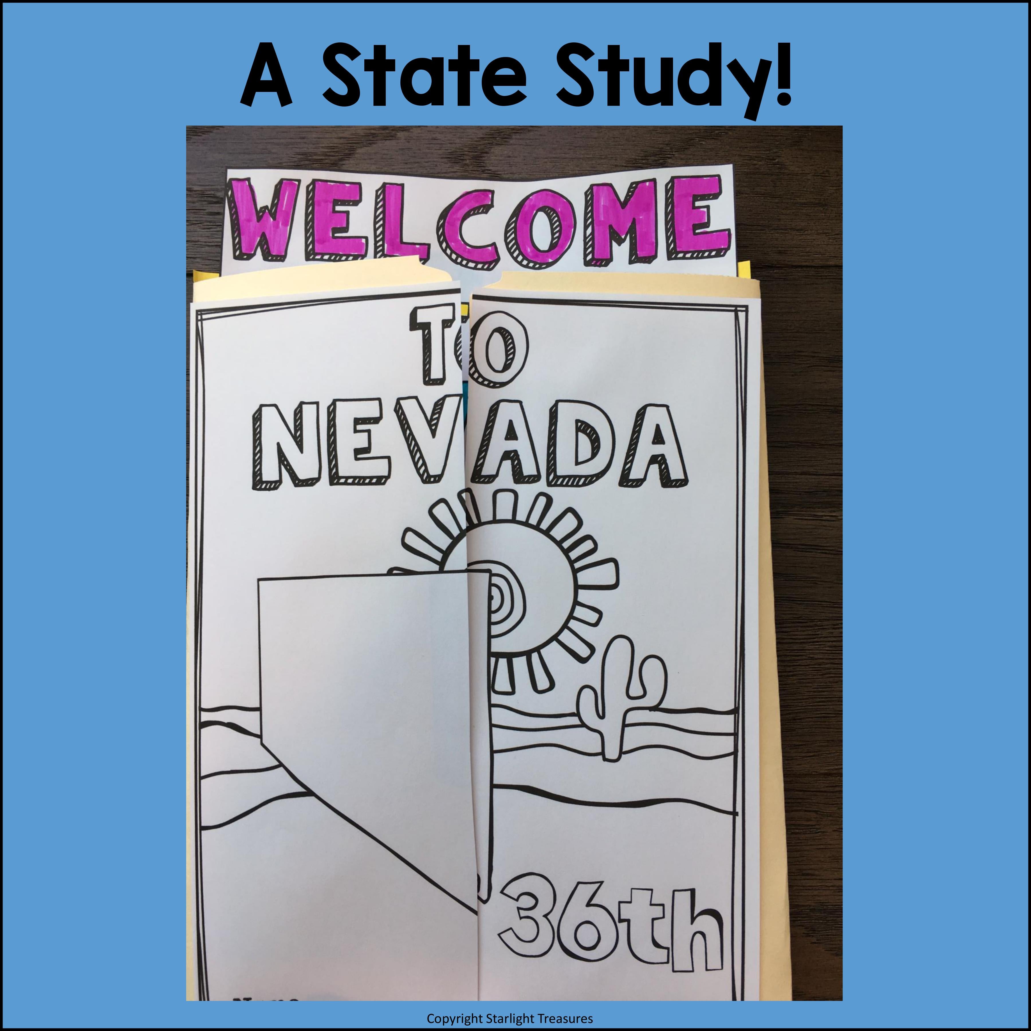 Nevada Lapbook for Early Learners - A State Study