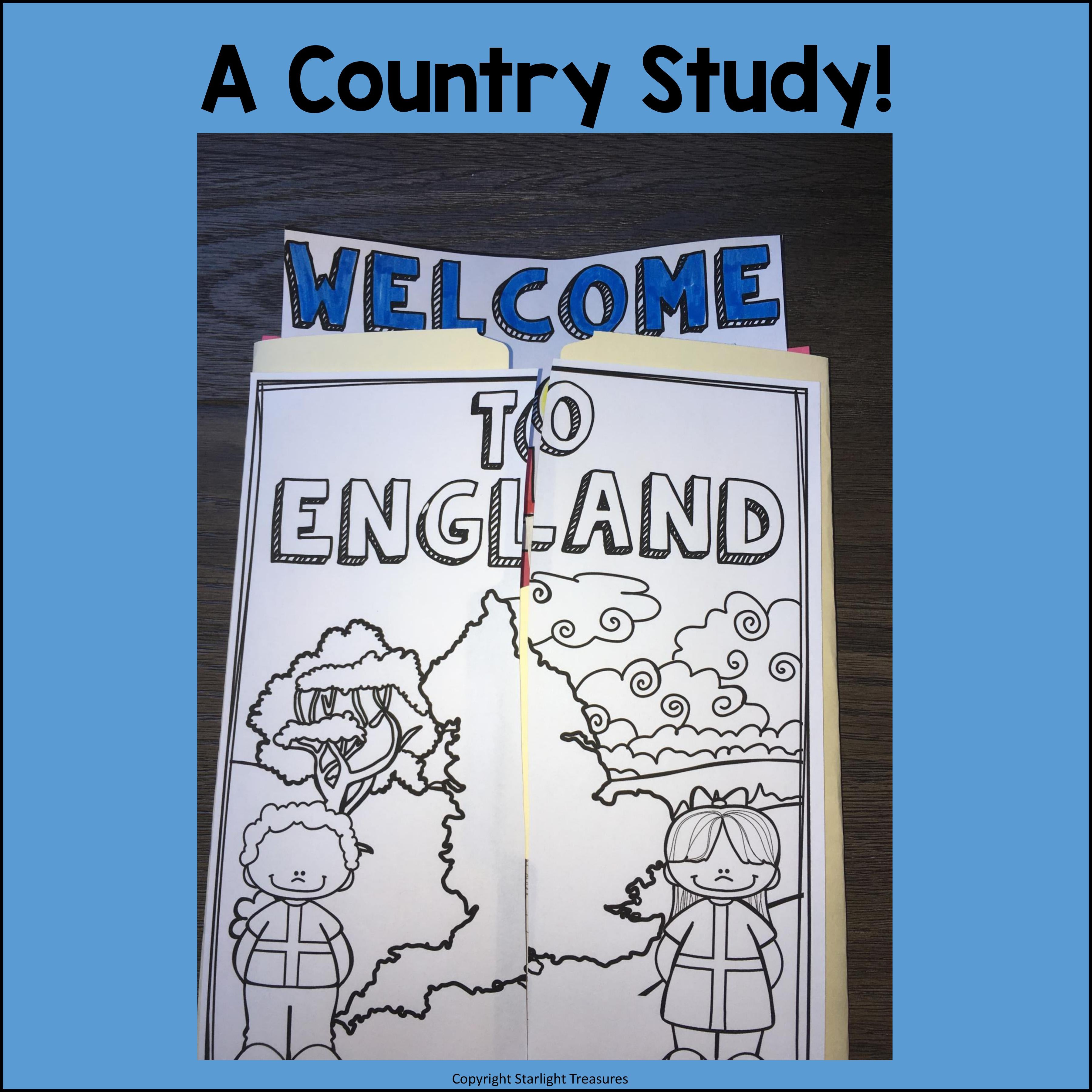England Lapbook for Early Learners - A Country Study