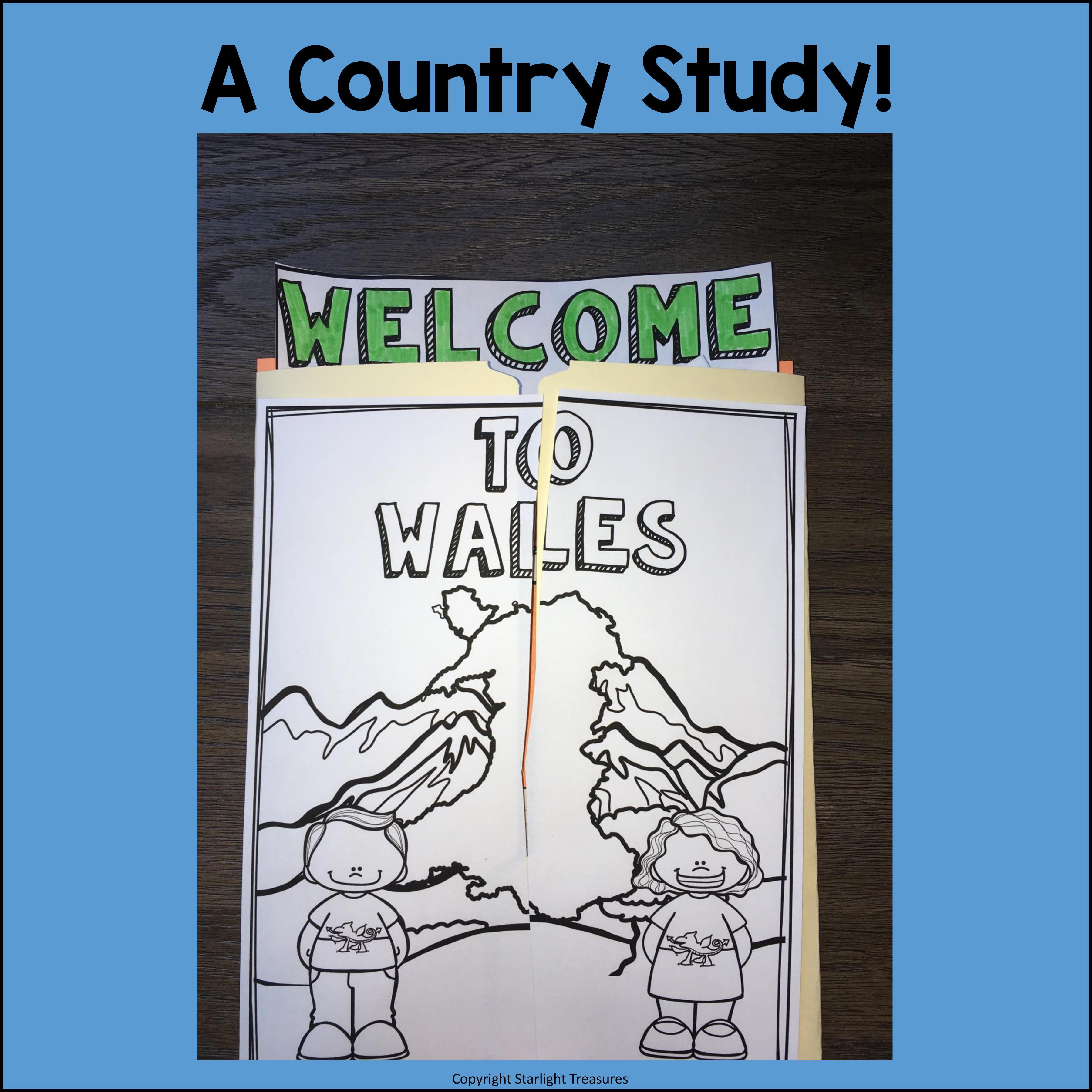 Wales Lapbook for Early Learners - A Country Study