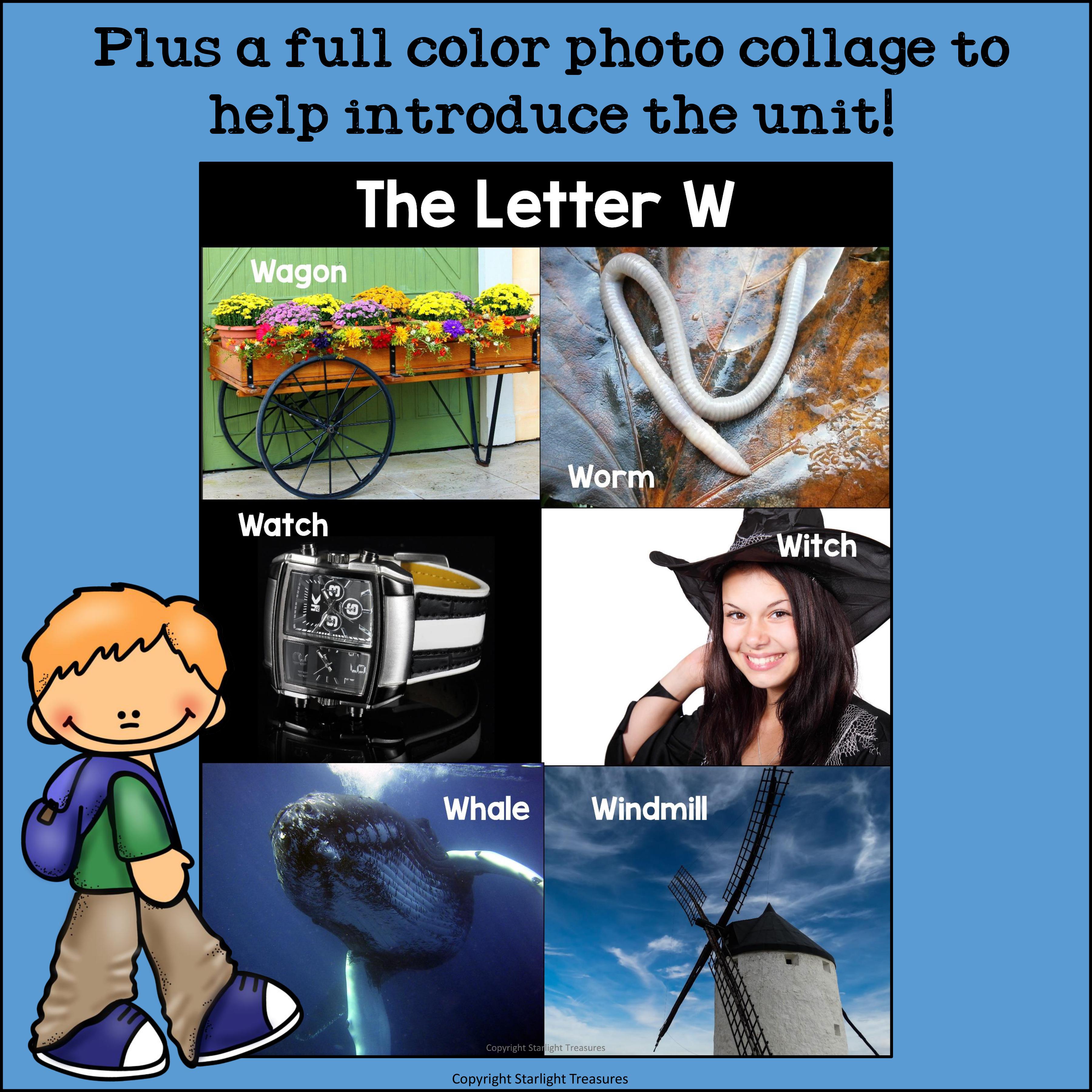 Alphabet Letter of the Week: The Letter W Mini Book