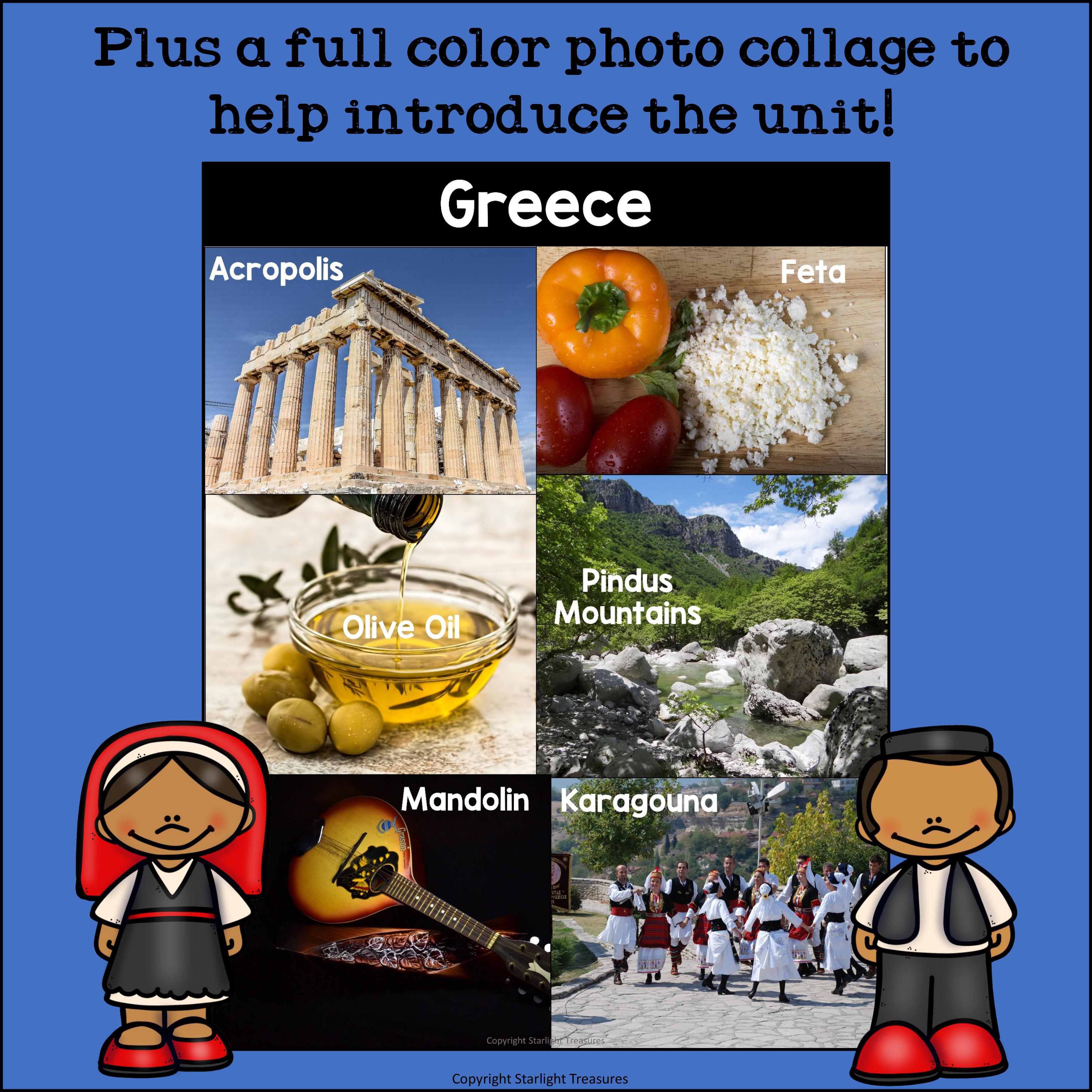 Greece Mini Book for Early Readers - A Country Study