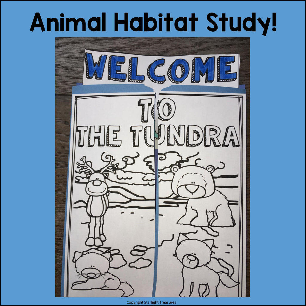 Tundra Lapbook for Early Learners - Animal Habitats