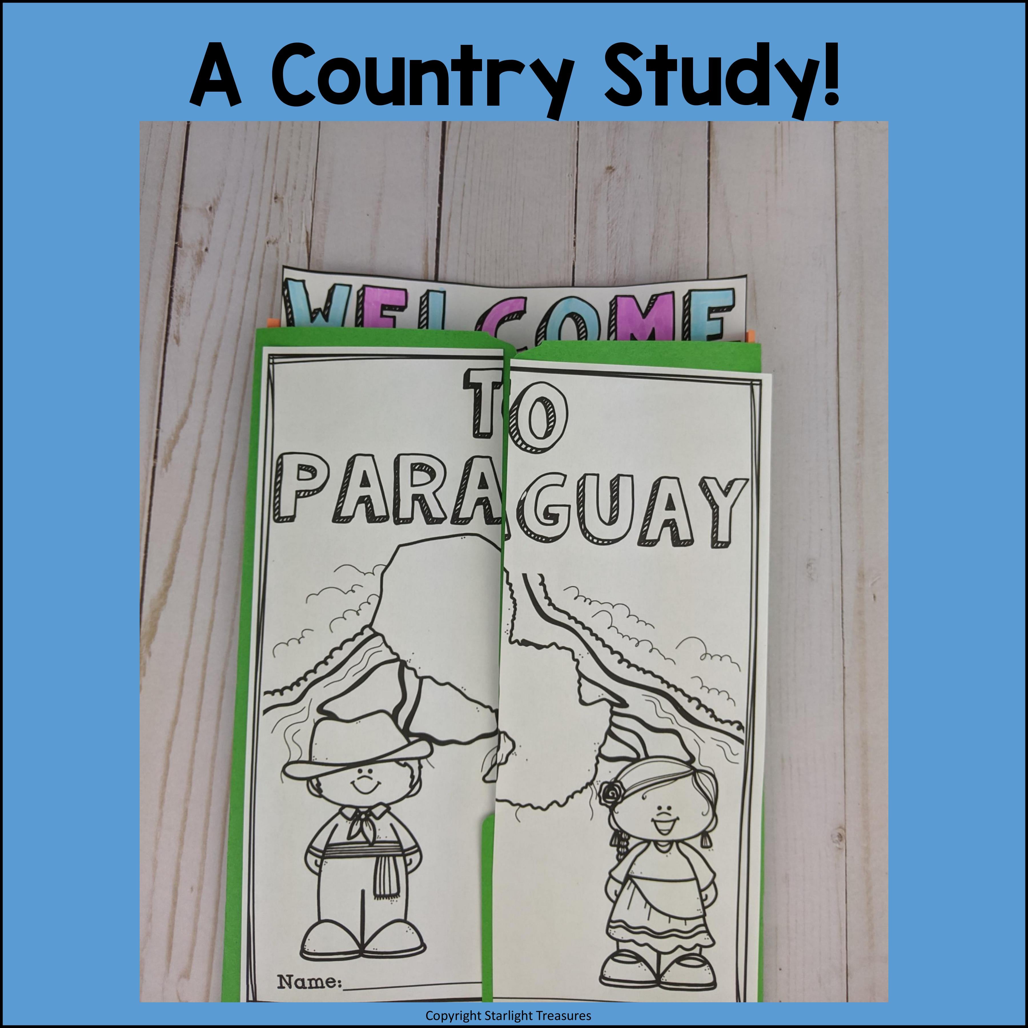 Paraguay Lapbook for Early Learners - A Country Study