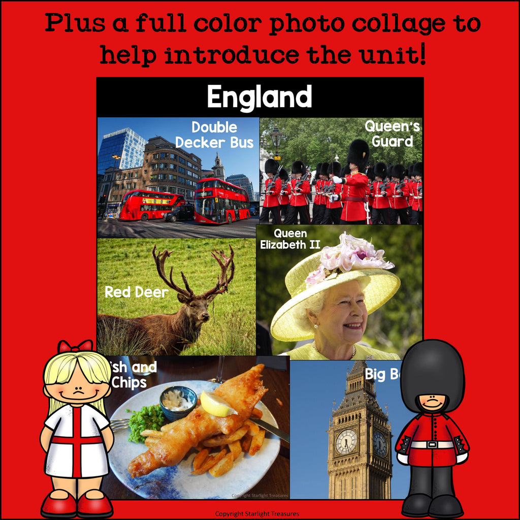 England Mini Book for Early Readers - A Country Study