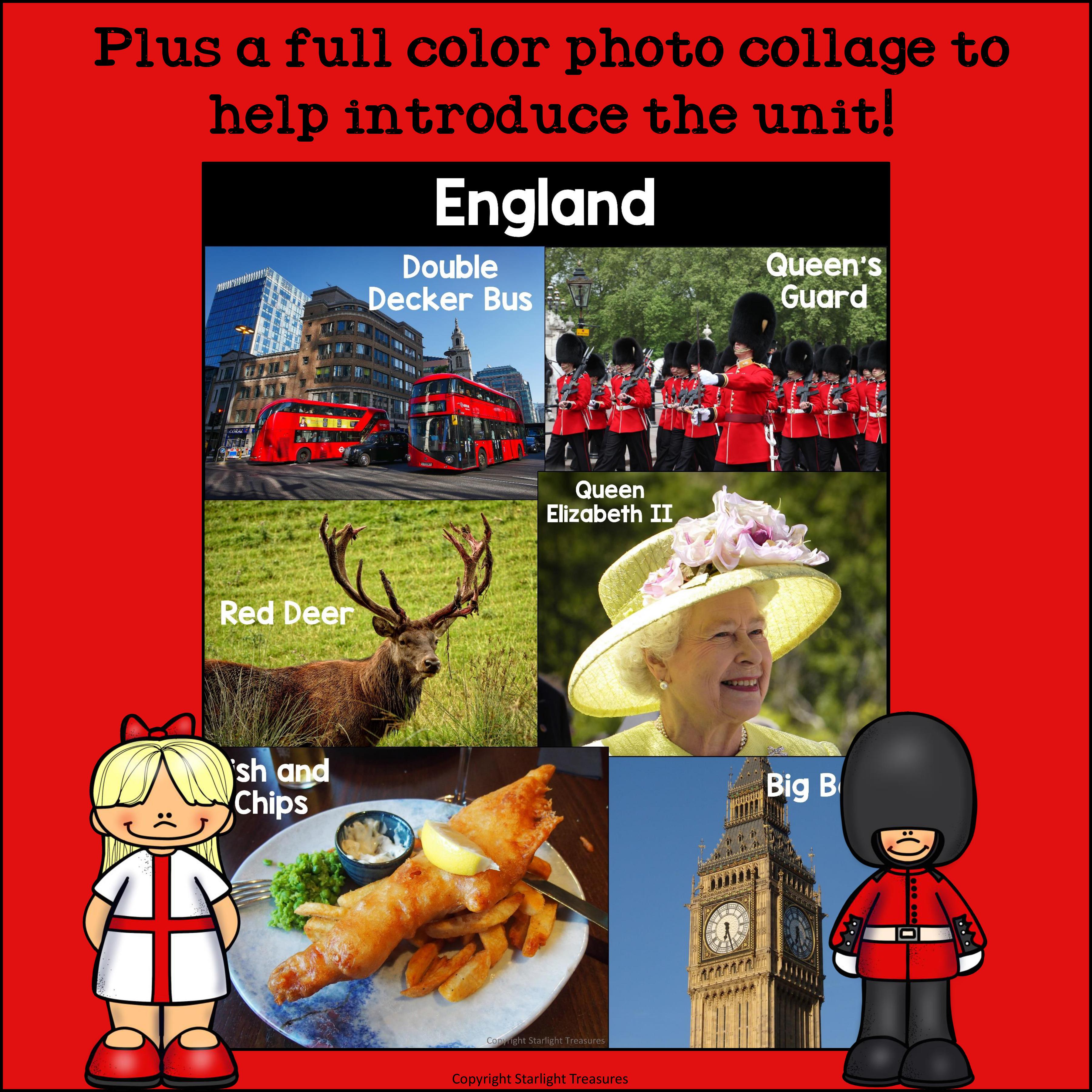 England Mini Book for Early Readers - A Country Study