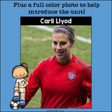 Carli Lloyd Mini Book for Early Readers: Women's History Month