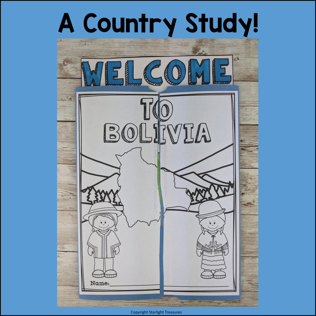 Bolivia Lapbook for Early Learners - A Country Study
