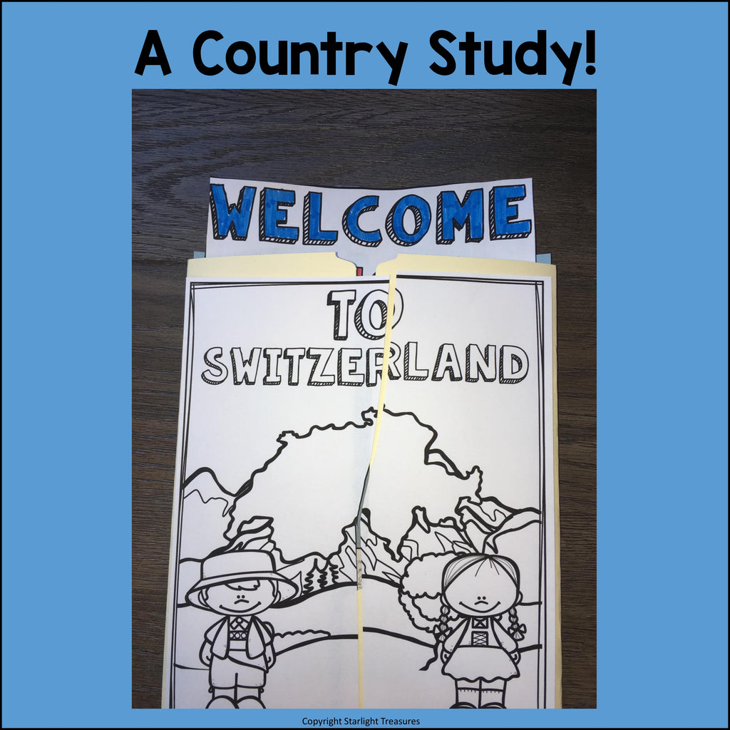 Switzerland Lapbook for Early Learners - A Country Study