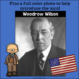 Woodrow Wilson Mini Book for Early Readers: Presidents' Day