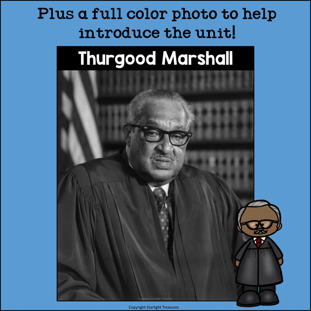 Thurgood Marshall Mini Book for Early Readers: Black History Month