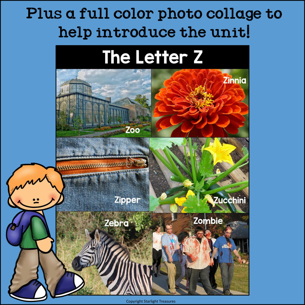 Alphabet Letter of the Week: The Letter Z Mini Book